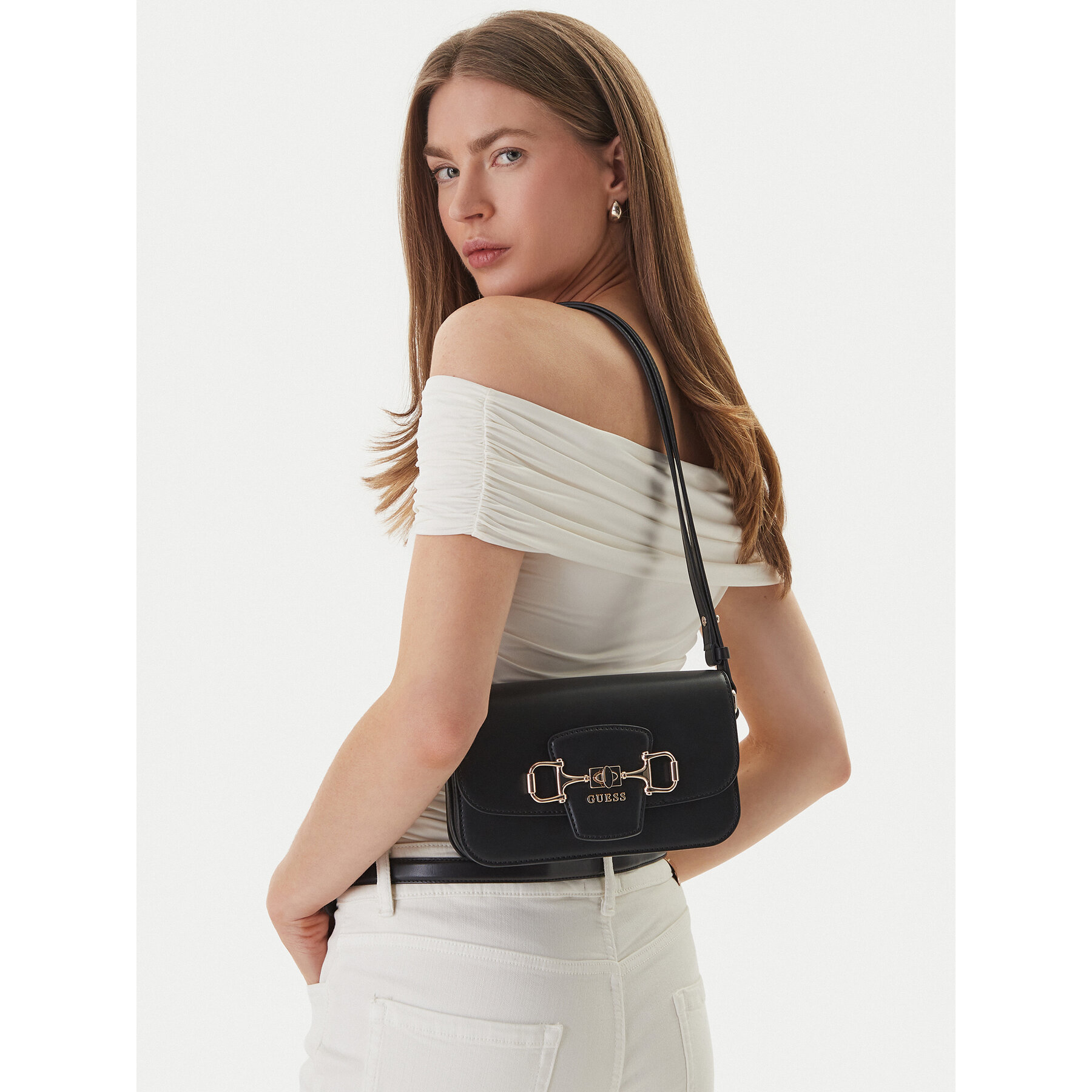 Kabelka Guess Janie HWVG99 10210 Čierna