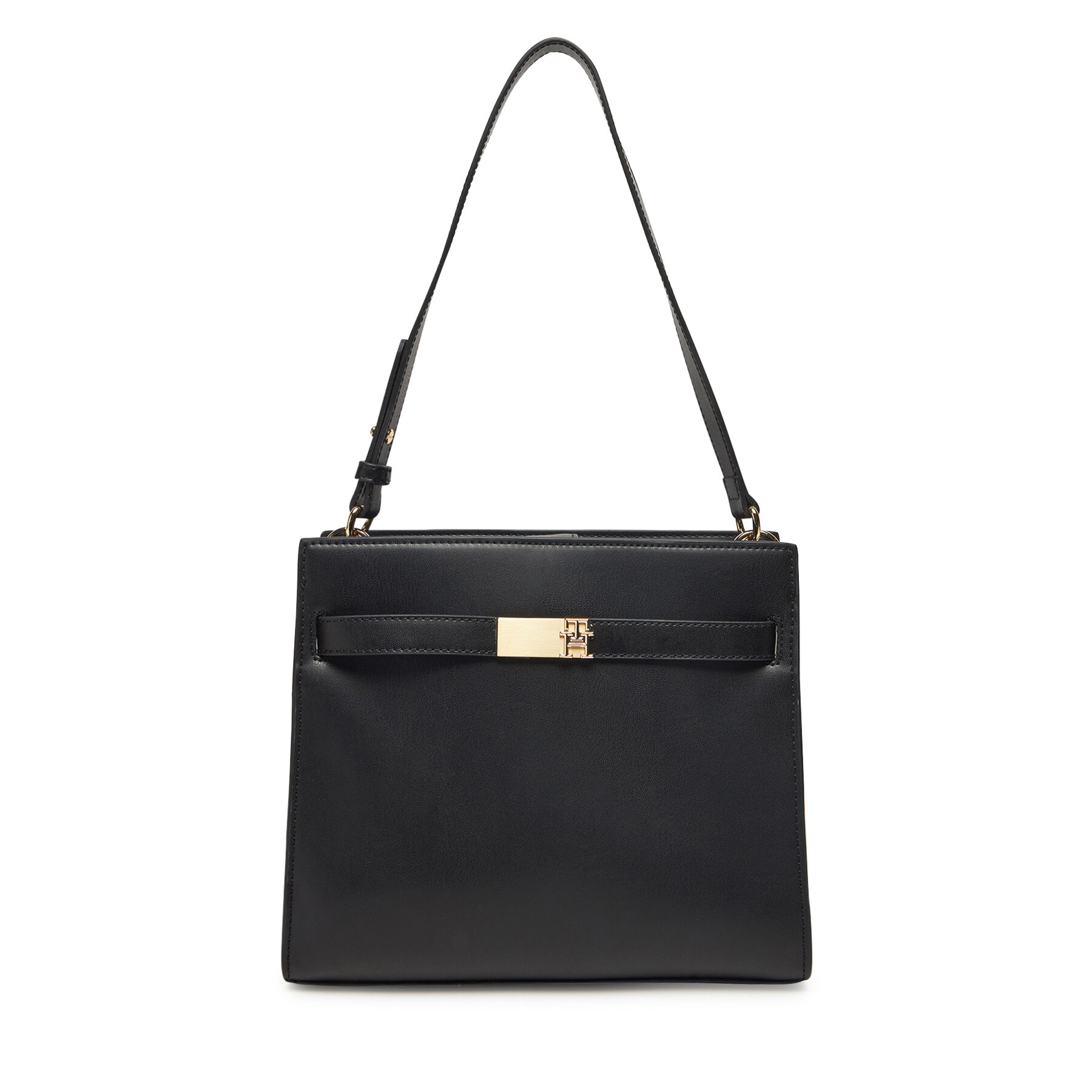 Geantă Tommy Hilfiger Heritage Shoulder Bag AW0AW17182 Negru