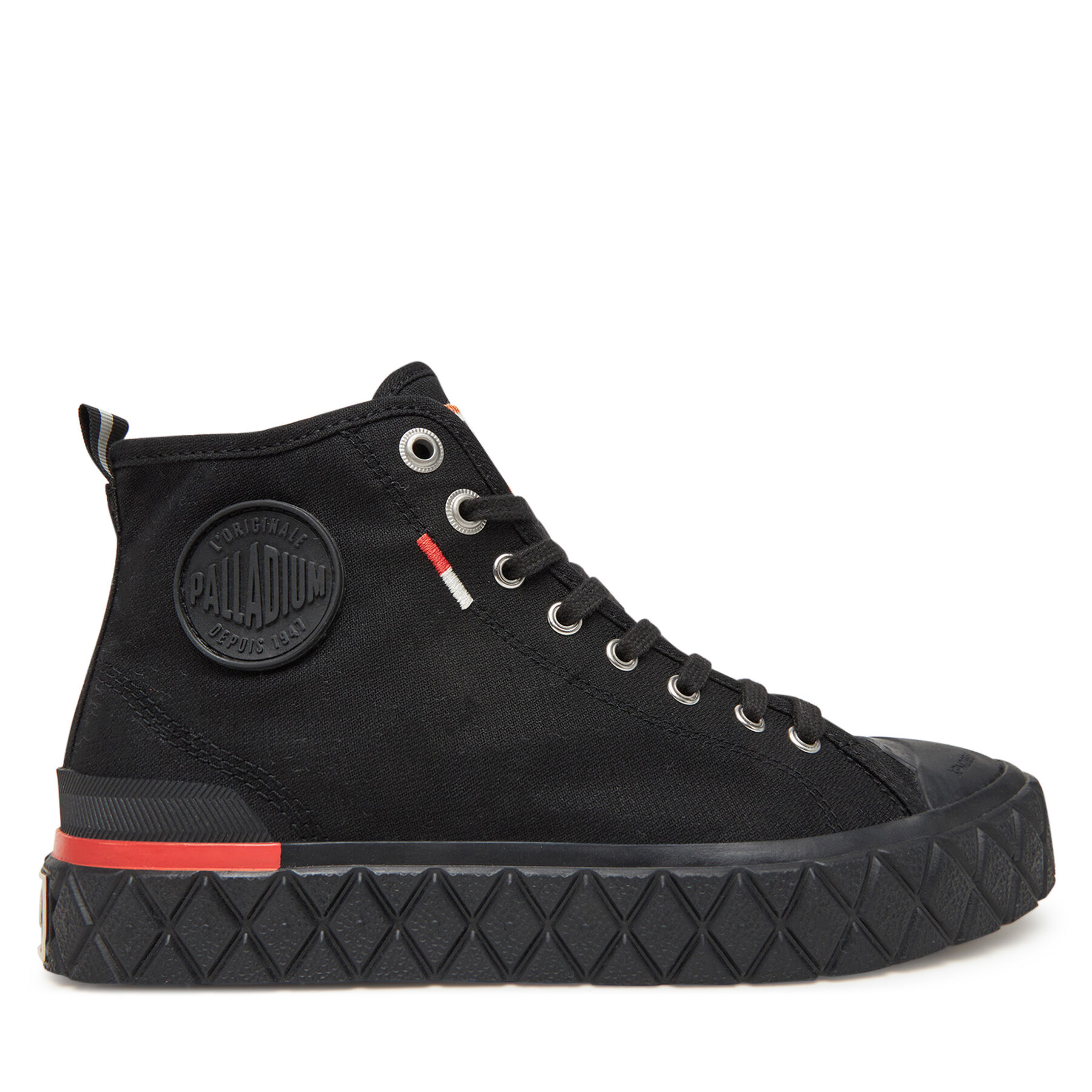 Unisex Plátenky Palladium, Rozmer: 38, Čierna, Palla Ace Chukka Org 79142-001-M