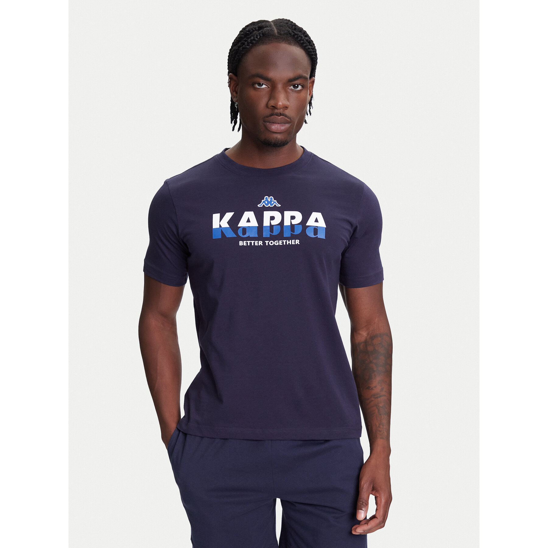 Kappa T-shirt 351U8KW 193 Blu scuro Regular Fit