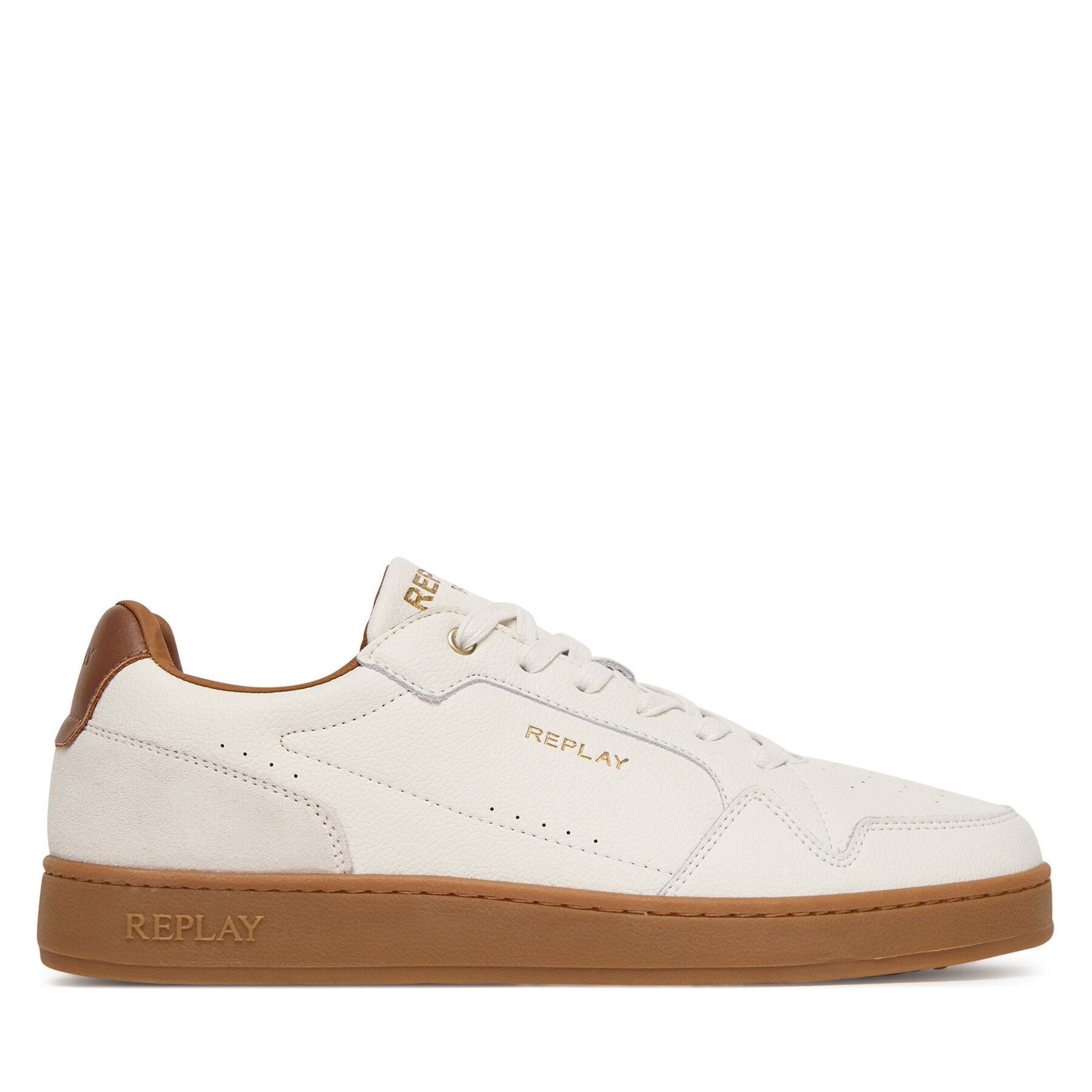 Męskie REPLAY Sneakersy, Rozmiar 42 Biały GMZ3B.000.C0030L