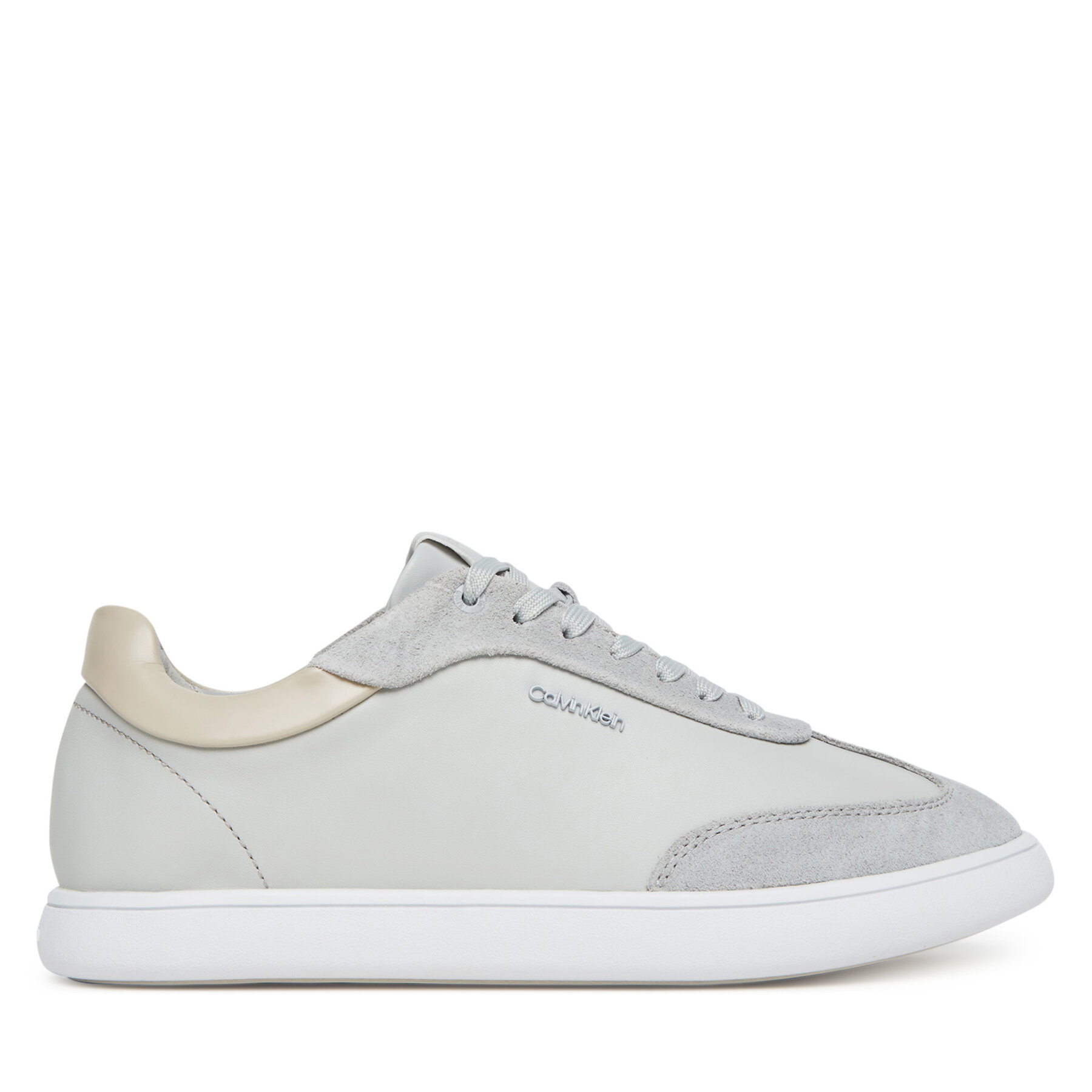 Snīkeri Calvin Klein Cupsole Lace Up - Lth Sue Mix HW0HW02435 Pelēks