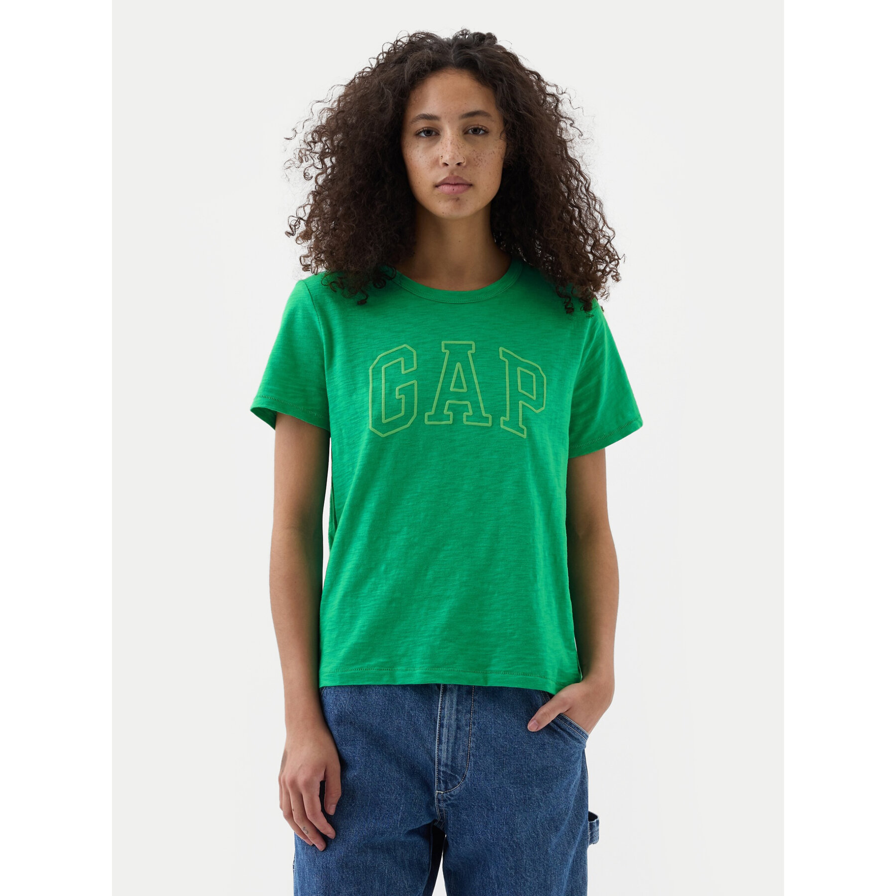 Gap T-shirt 871344-04 Verde Regular Fit
