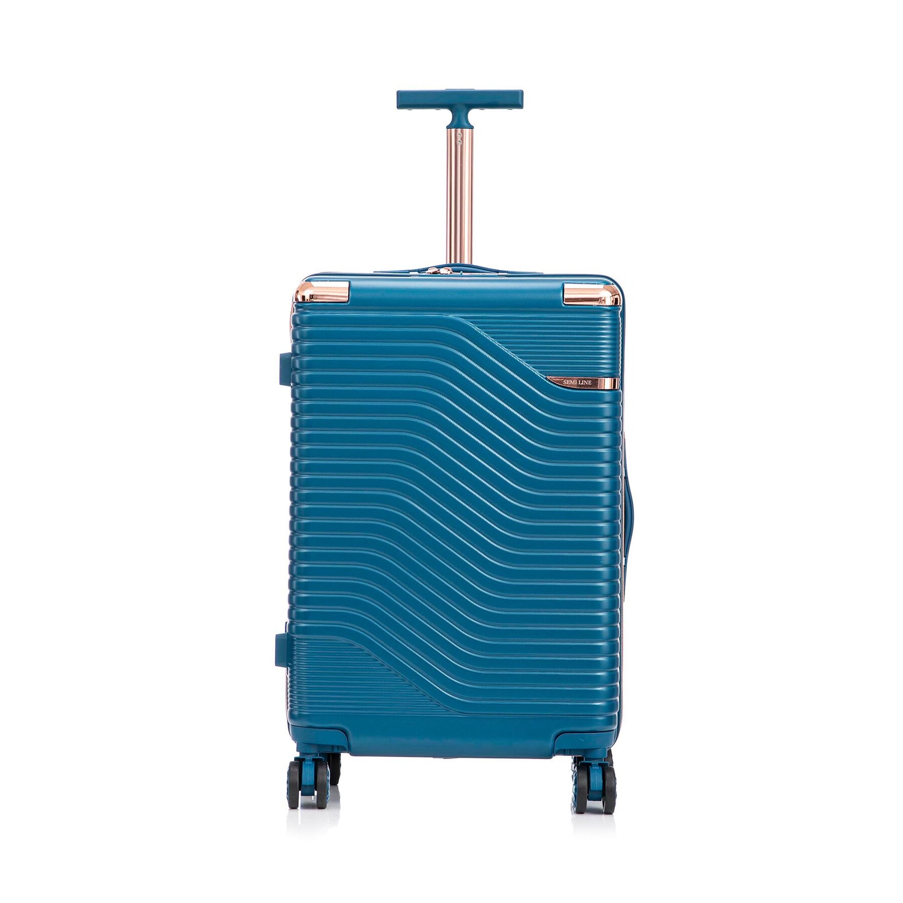 Valigia media Semi Line T5812-4 Blu scuro