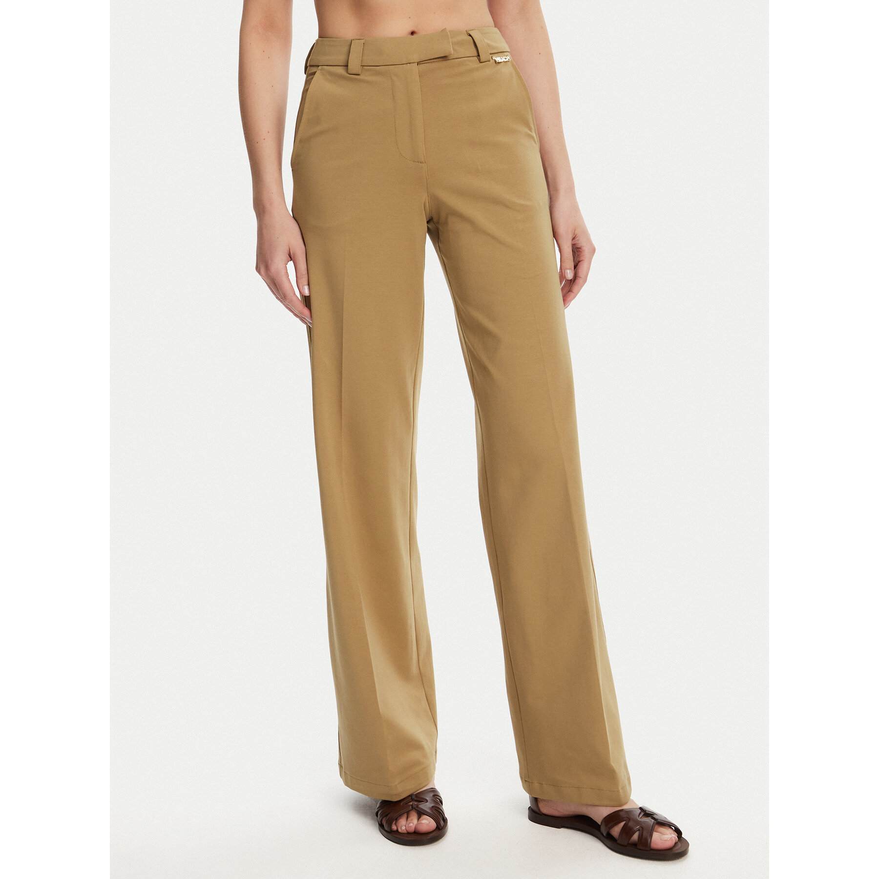 Silvian Heach Stoffhose Liovica GPP25421PA Beige Wide Leg