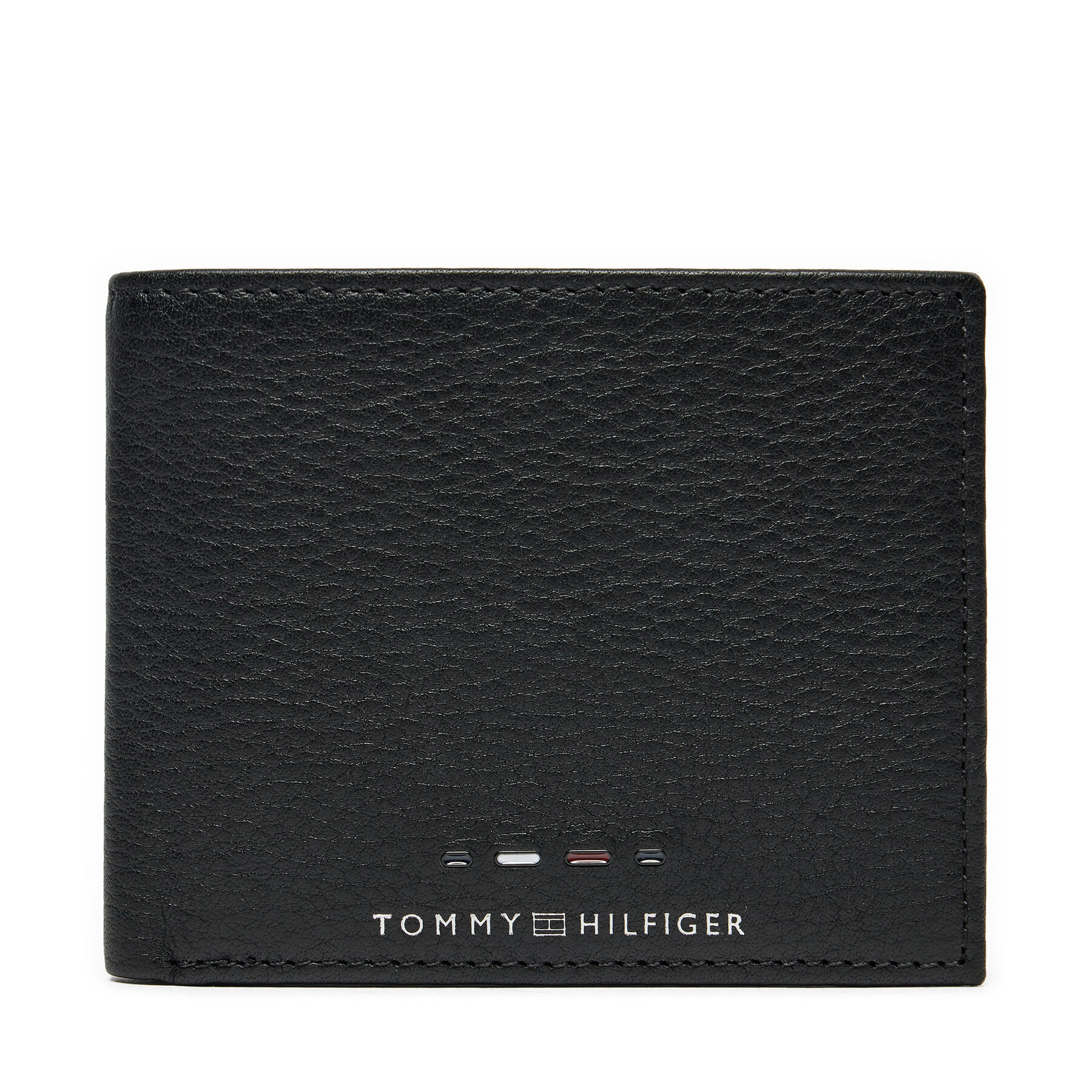 Pequeña cartera de hombre Tommy Hilfiger Th Premium Mini Cc Wallet AM0AM12781 Negro