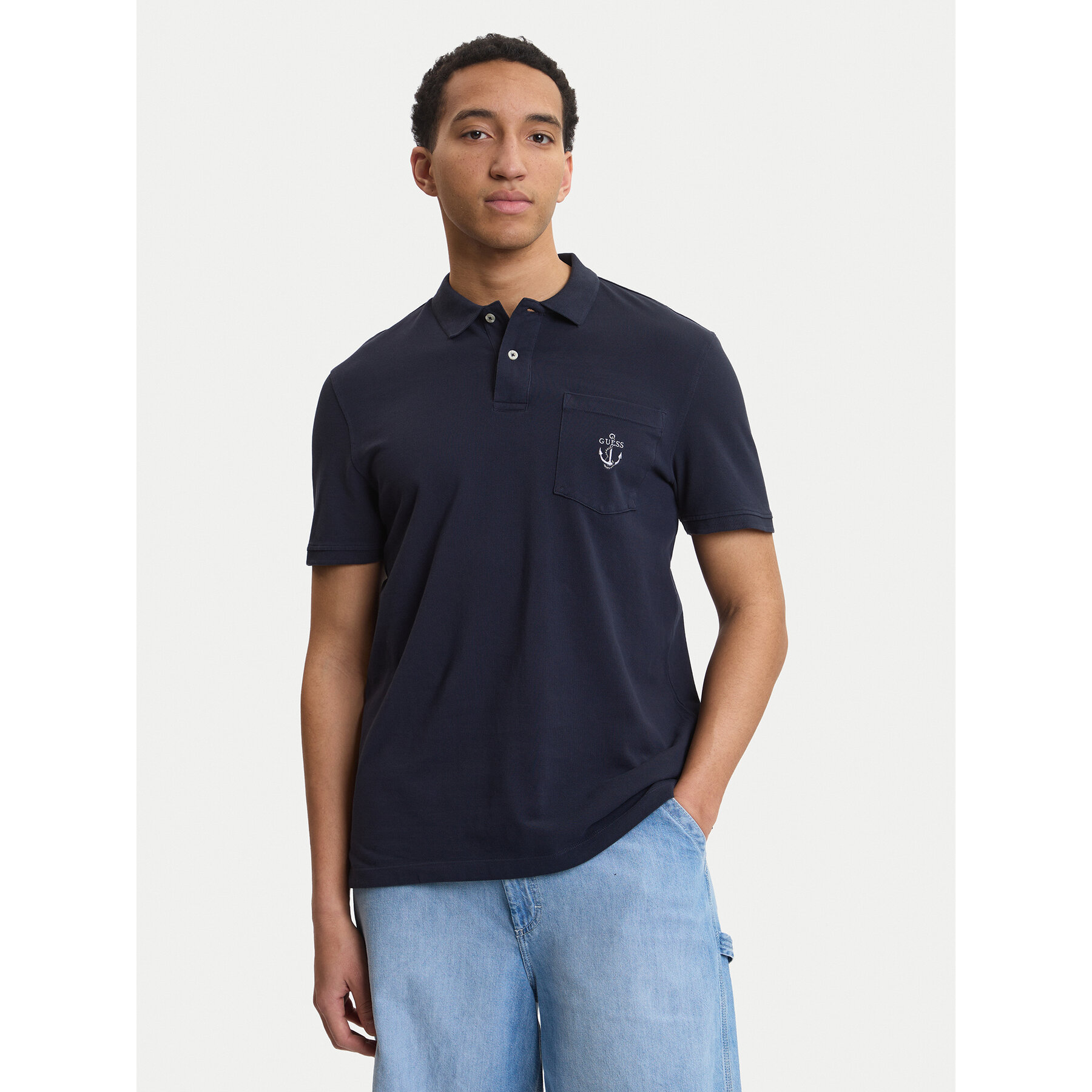 Guess Polo M6GP48 K3476 Tamnoplava Regular Fit