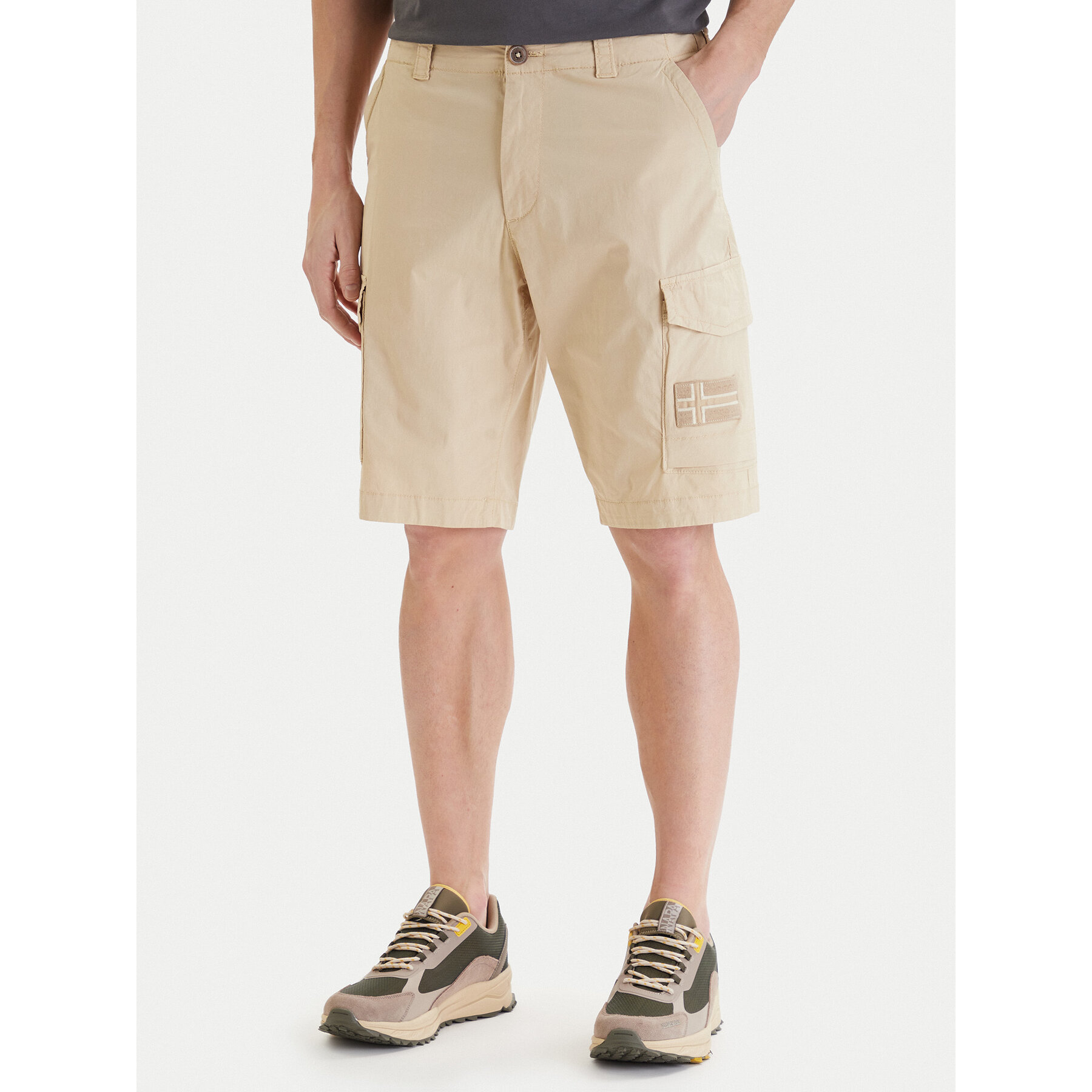Napapijri Stoffshorts N-Horton NP0A4HOS Beige Regular Fit