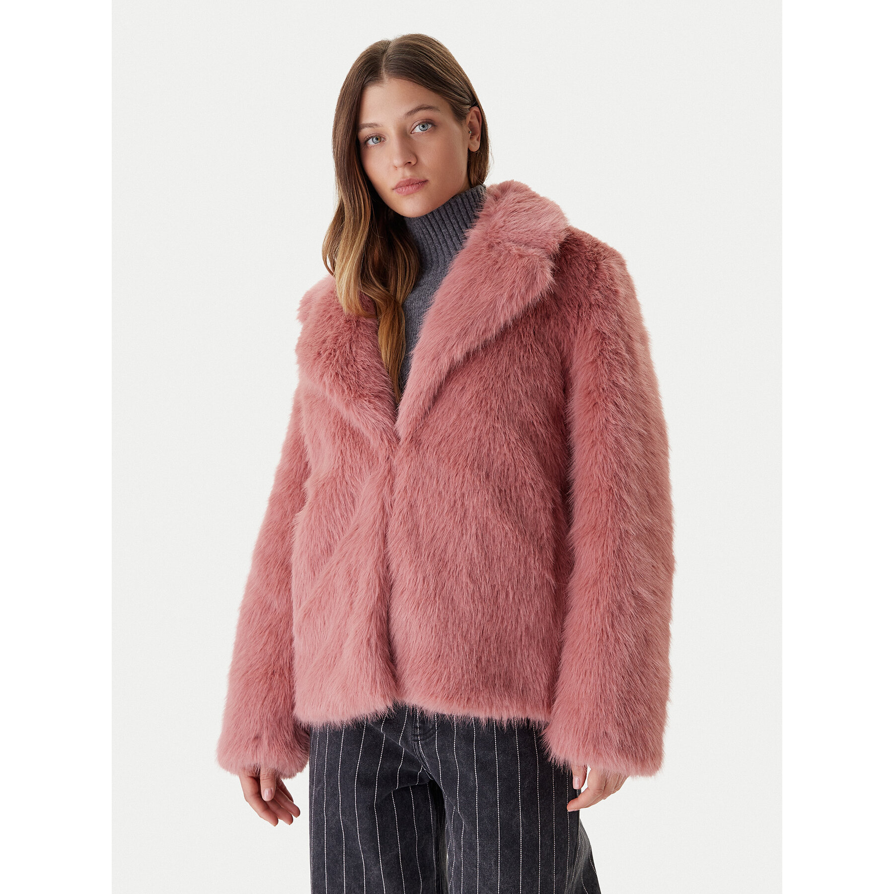 Bomboogie Pelzmantel Paris GW148STFRL5 Rosa Regular Fit