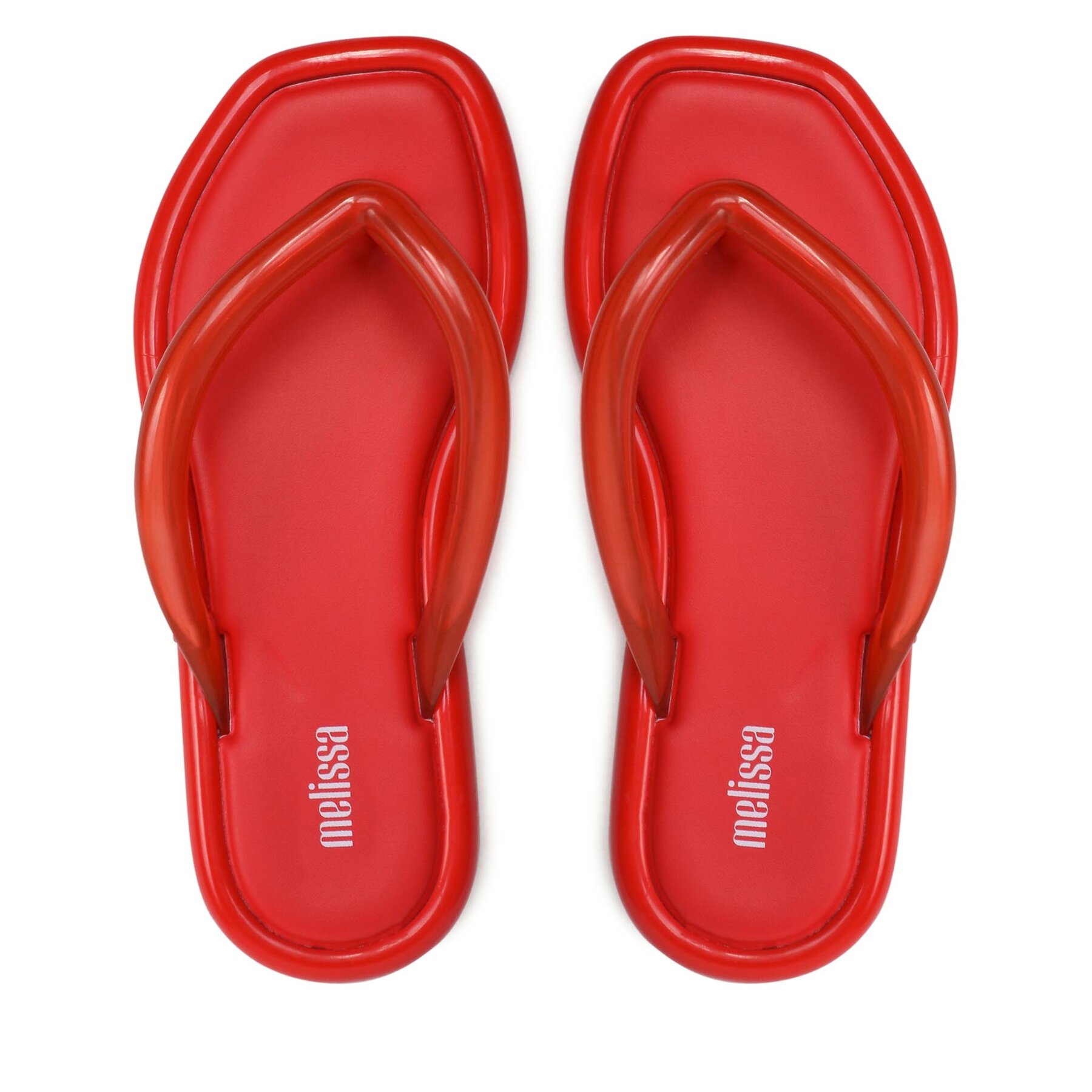 Damen Zehentrenner Melissa, Schuhgröße 40, Rot, Airbubble Flip Flop Ad 33771