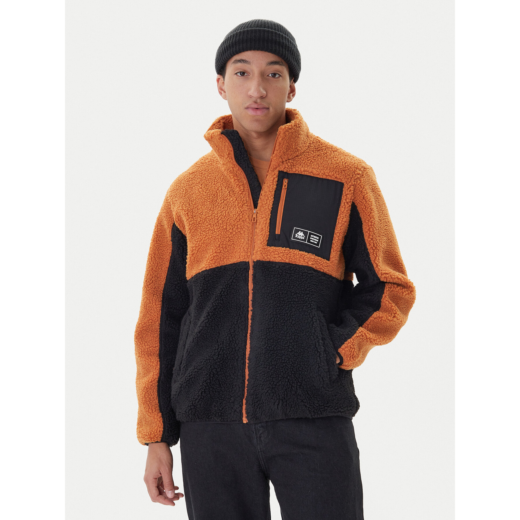 Kappa Fleecejacke Olya 381Z6LW Braun Regular Fit