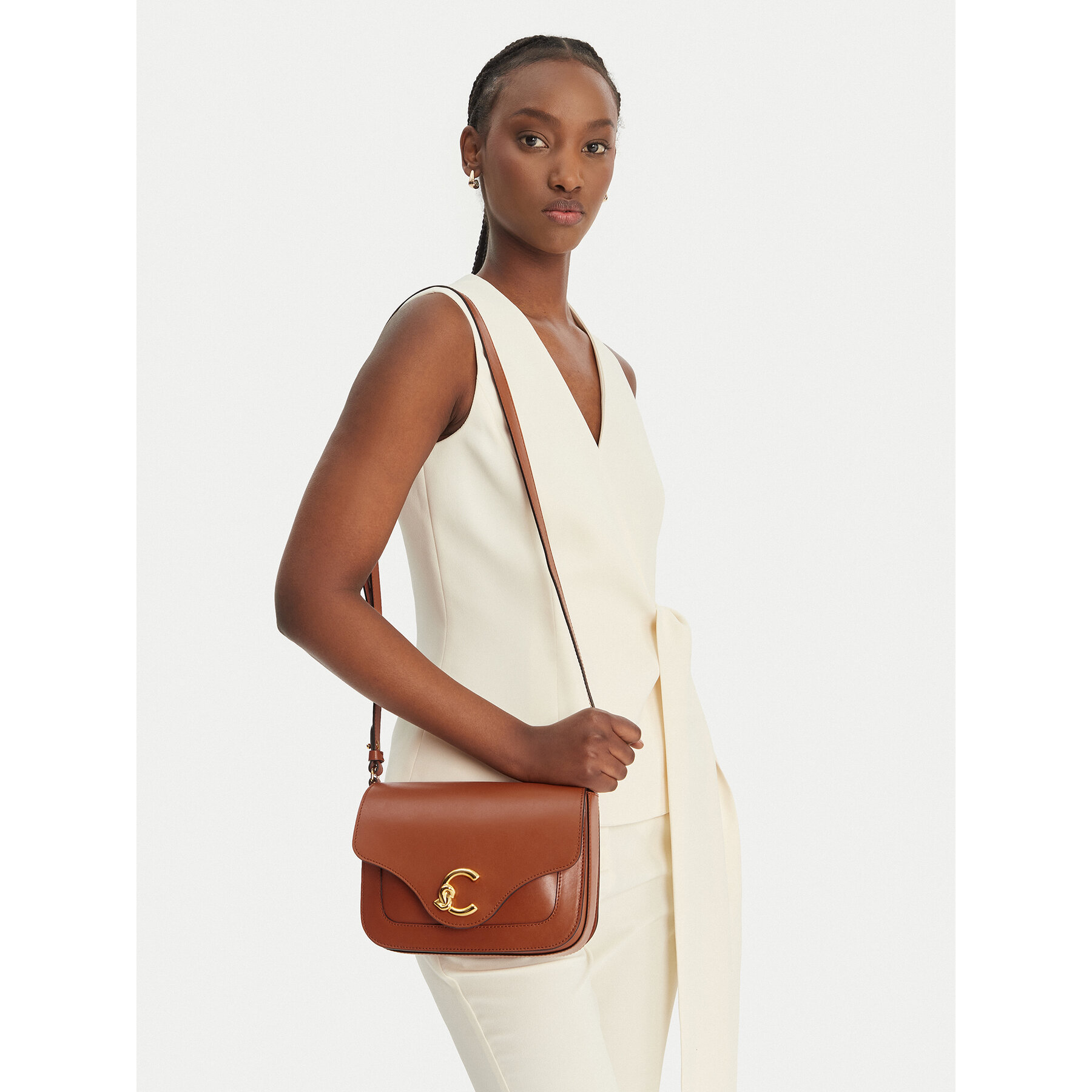 Τσάντα Coccinelle Ssk Coccinelle C-Me Calf E1 SSK 15 01 01 Καφέ