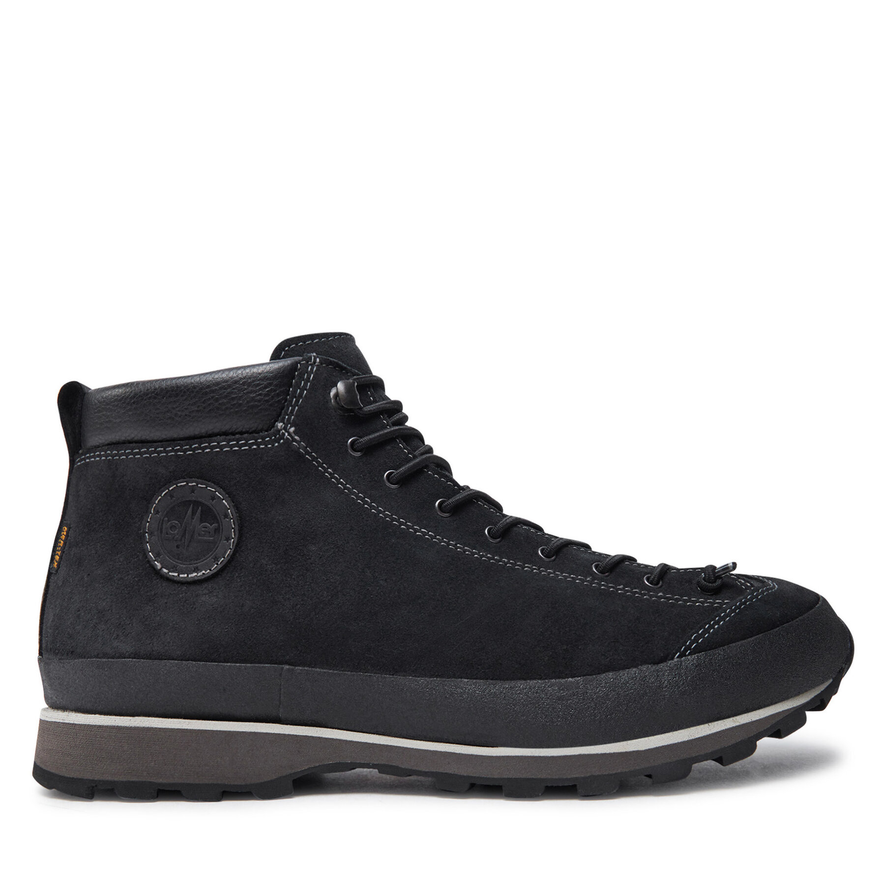 Pánske Trekingová obuv Lomer, Rozmer: 43, Čierna, Bio Naturale Mid Mtx Suede 50085/A