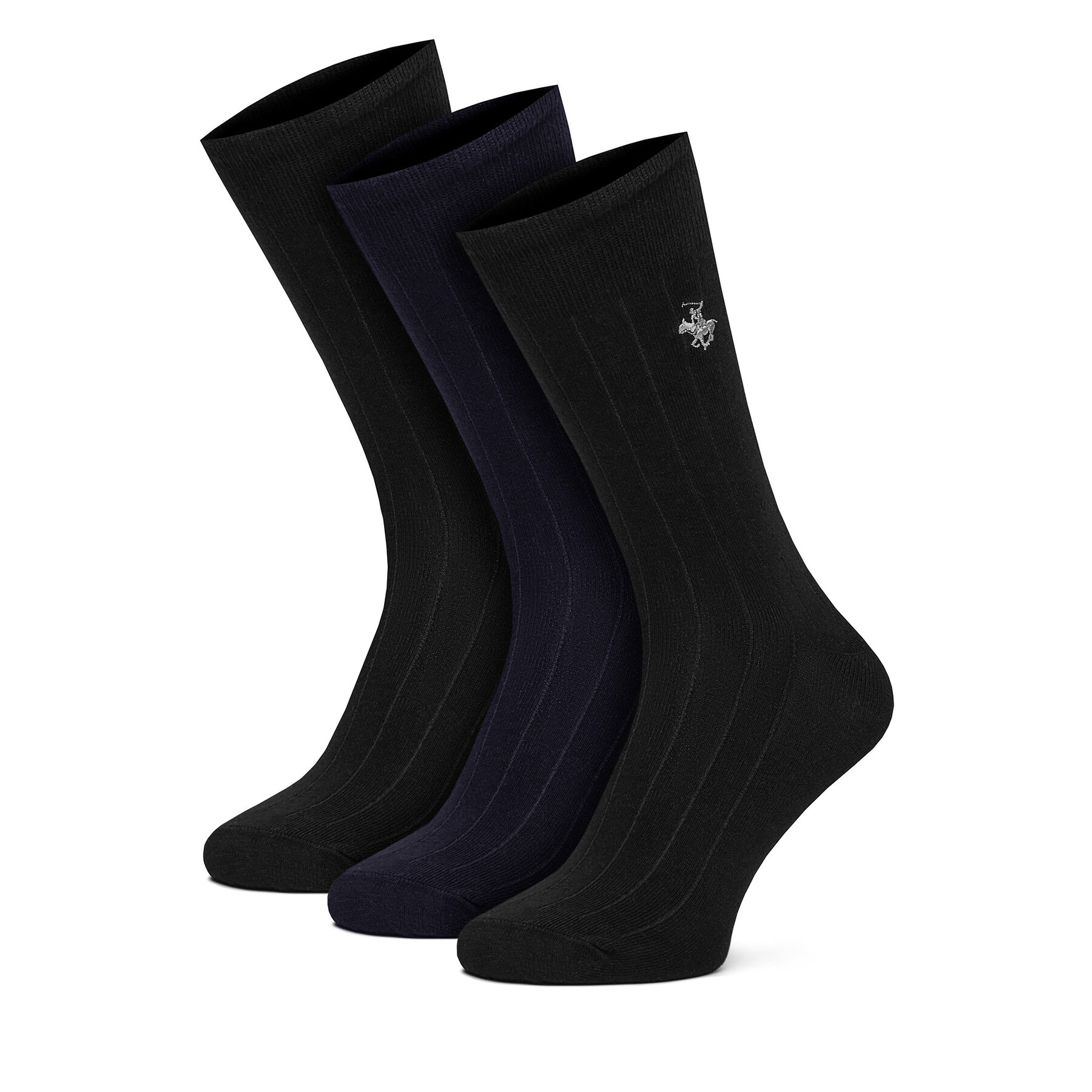 Duge čarape Beverly Hills Polo Club KR_BHPC_004_W_SS2025_(3pack) Crna