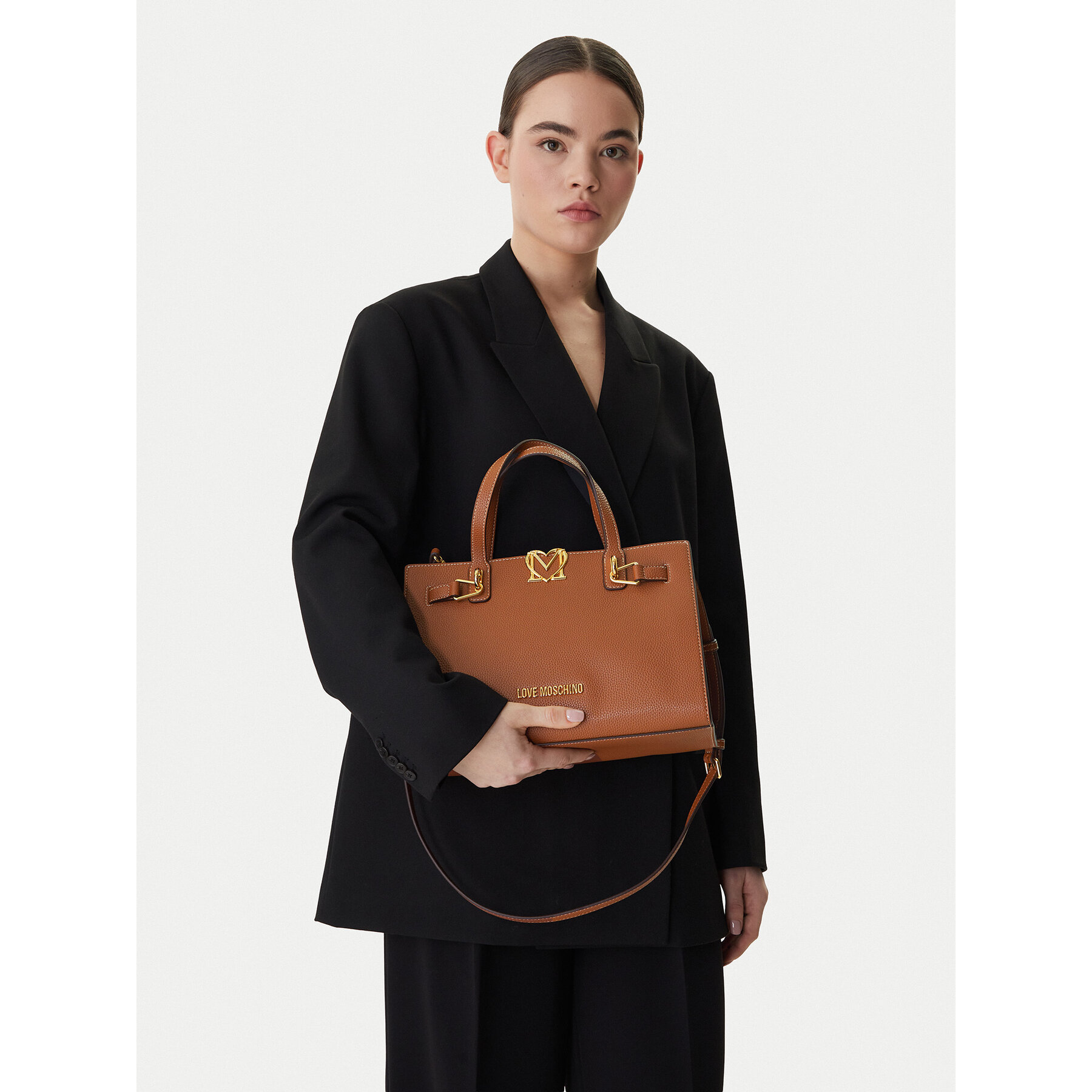 Kabelka LOVE MOSCHINO JC4126PP1OLM0200 Hnedá