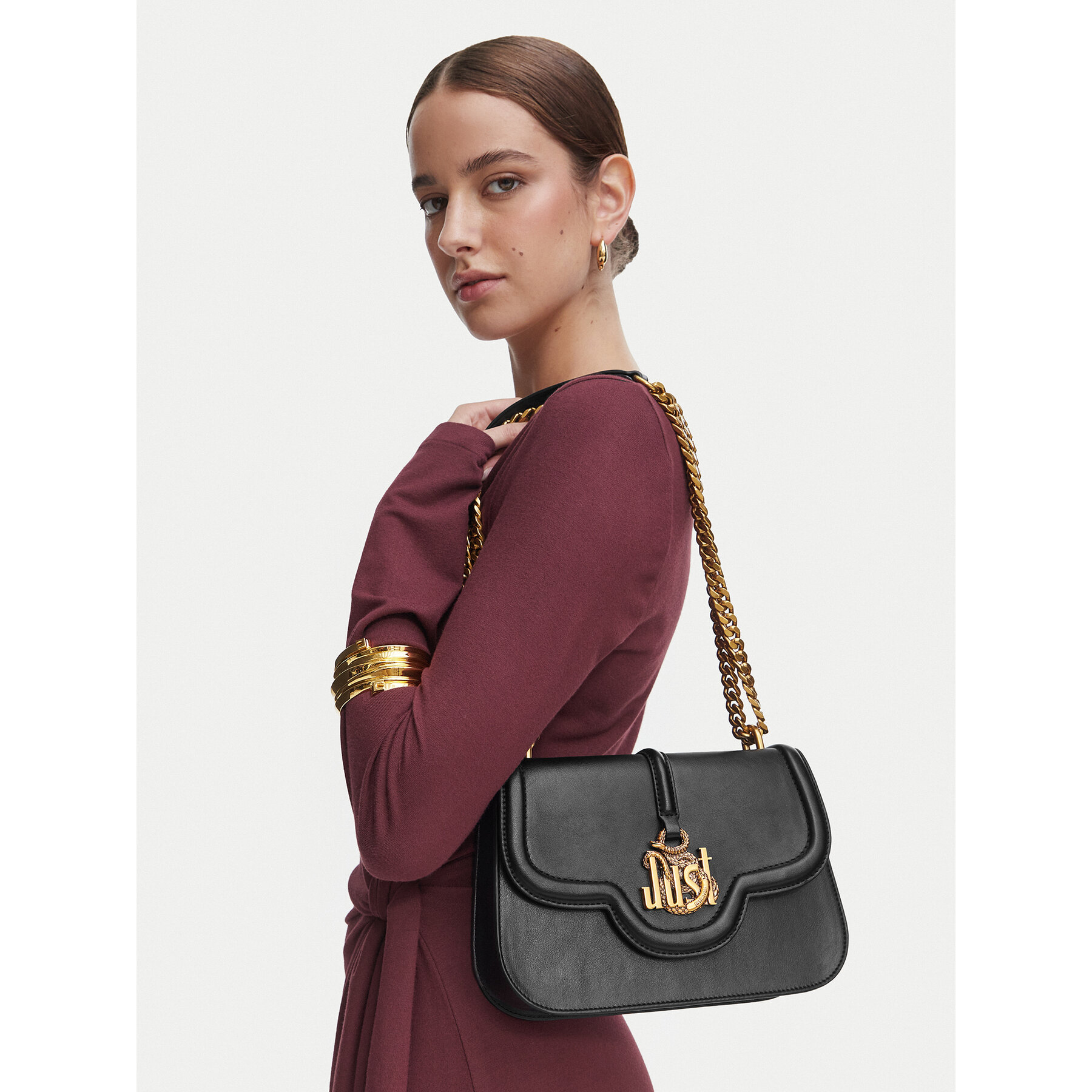 Geantă Just Cavalli 81RA4BN1 ZS749 Negru