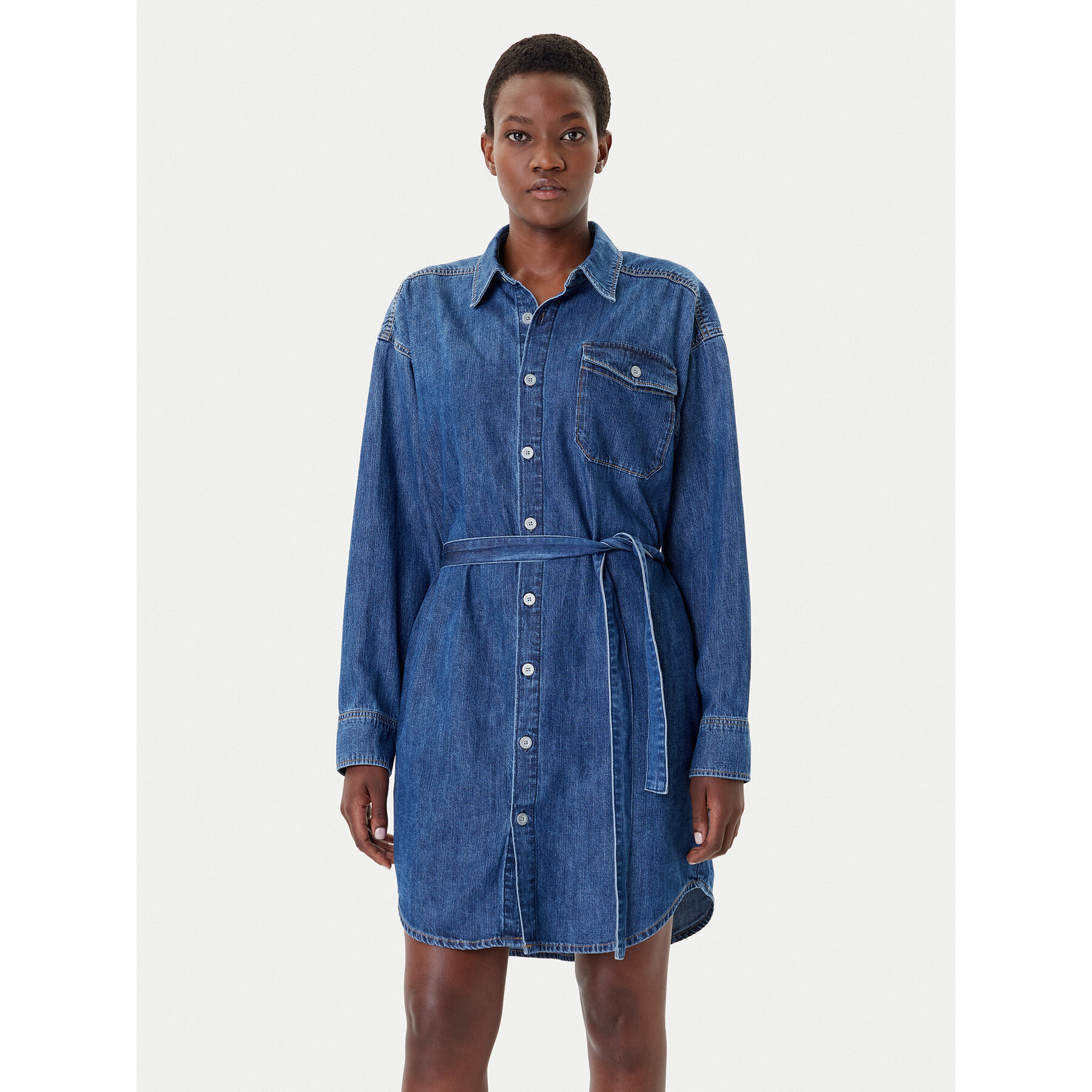 G-Star Raw Jeanskleid D26814-D252 Dunkelblau Regular Fit