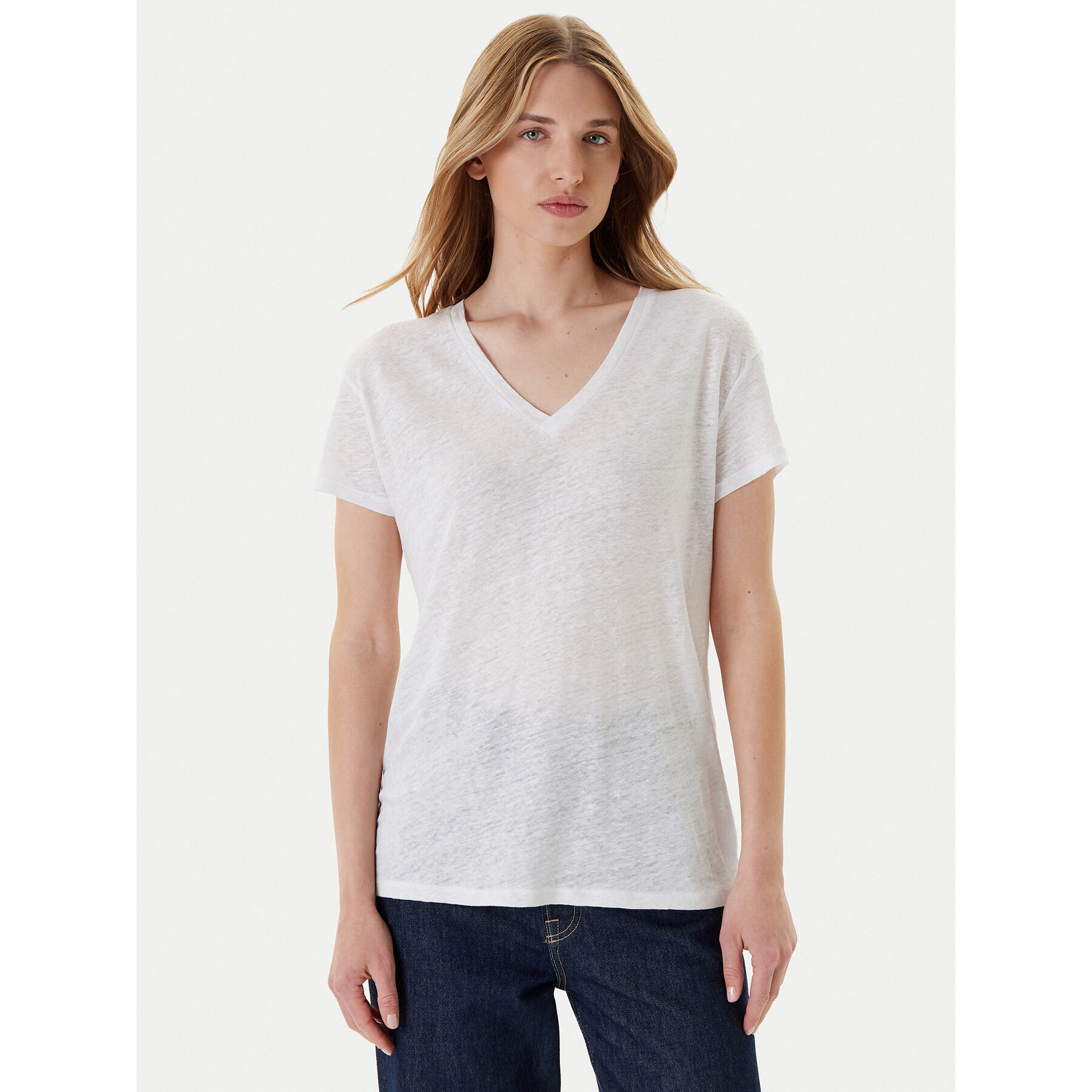United Colors Of Benetton Póló 37UJD401Q Fehér Regular Fit