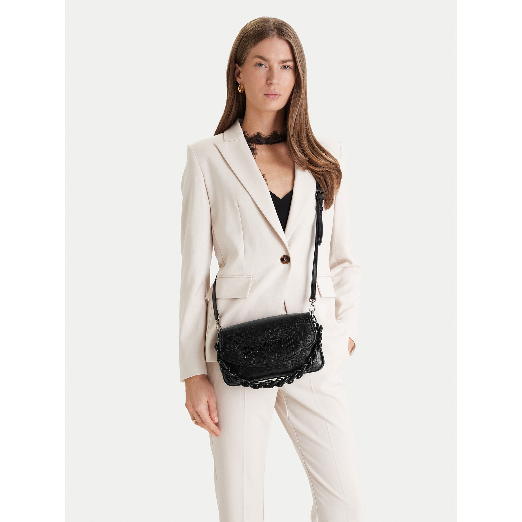 Geantă Just Cavalli 80RA4BC1 ZSD86 Negru