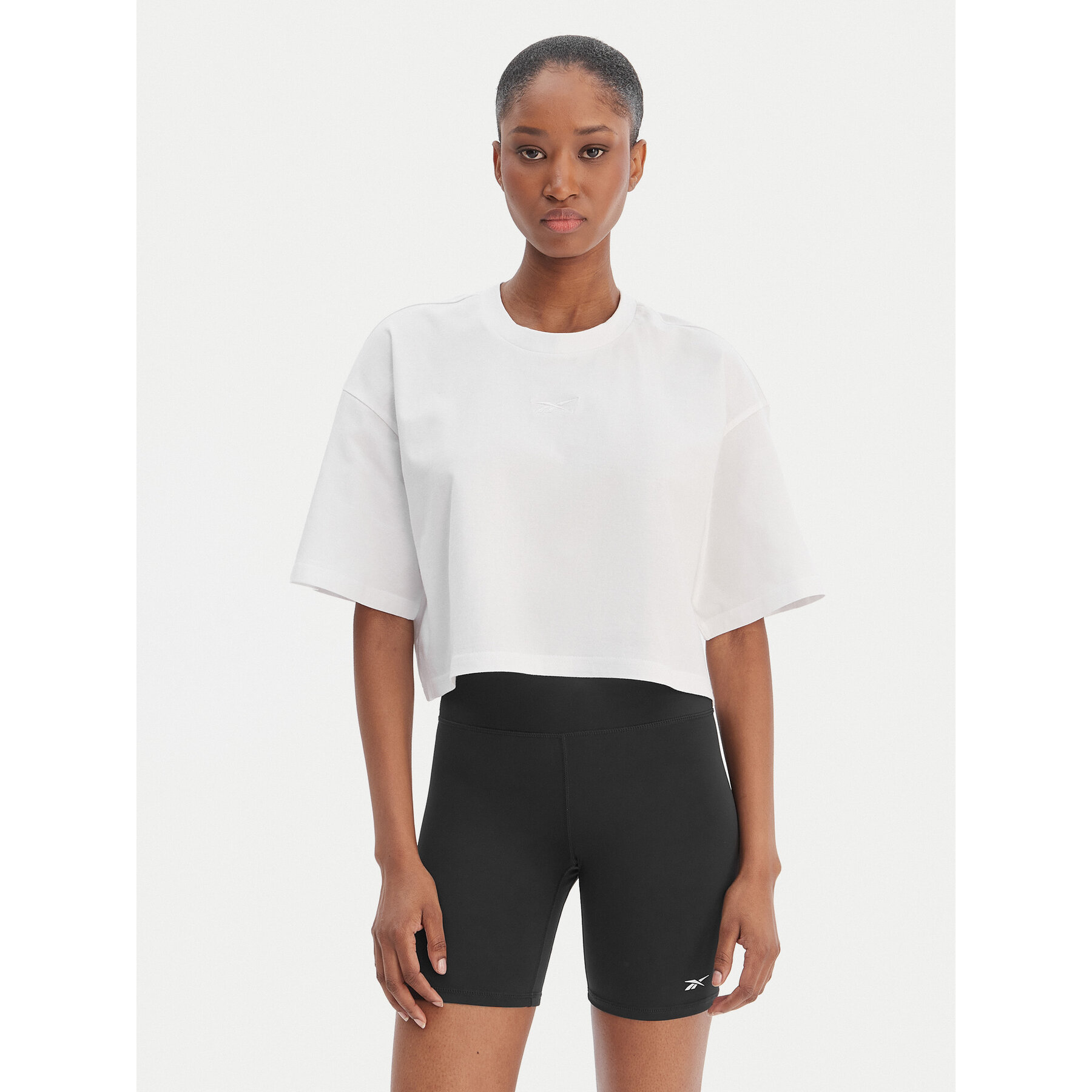 Reebok Majica Reebok x Ewa Chodakowska RK25612CCW Bela Relaxed Fit