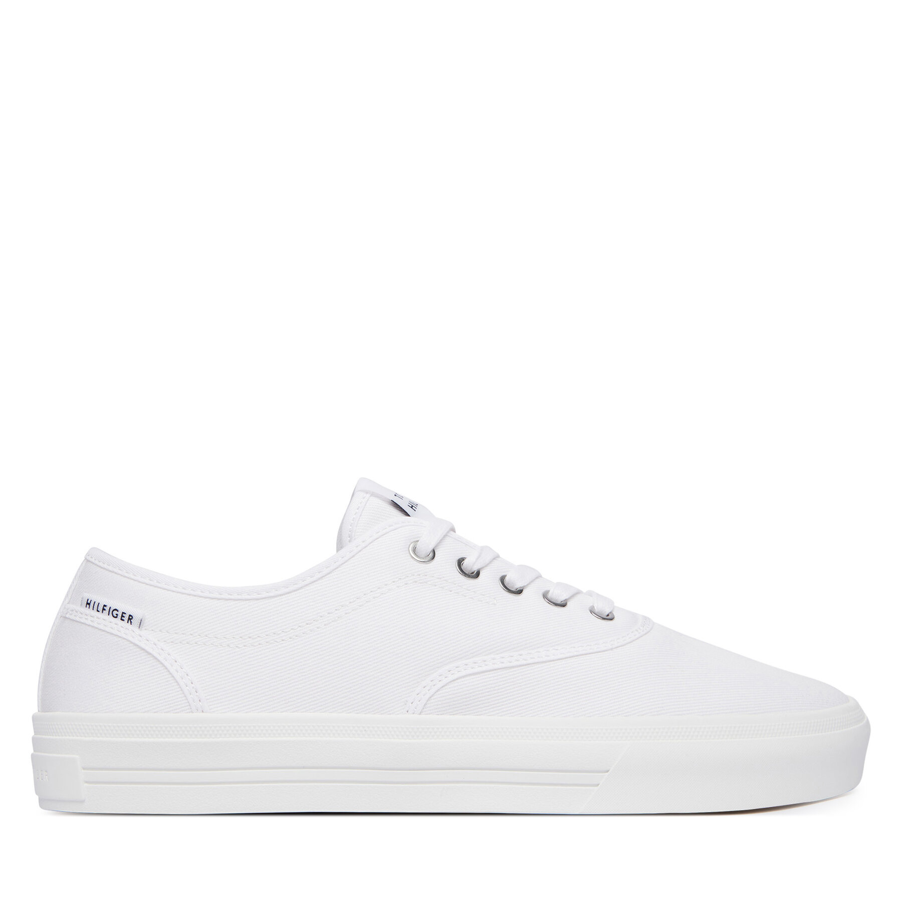 Tenisky Tommy Hilfiger Th Vulc Cup Long Lace Canvas FM0FM05874 Biela