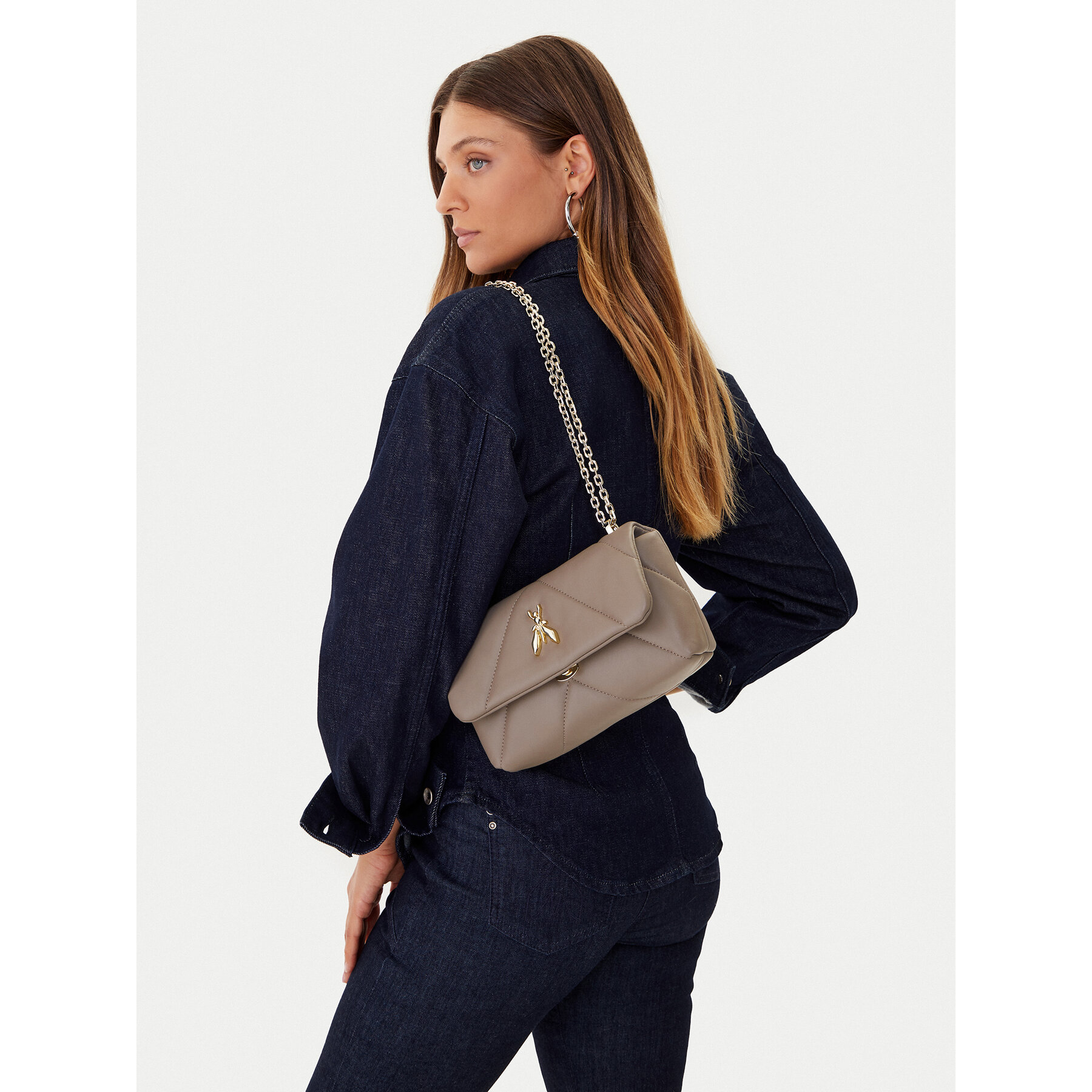 Borsetta Patrizia Pepe CB0084/L006-B744 Beige