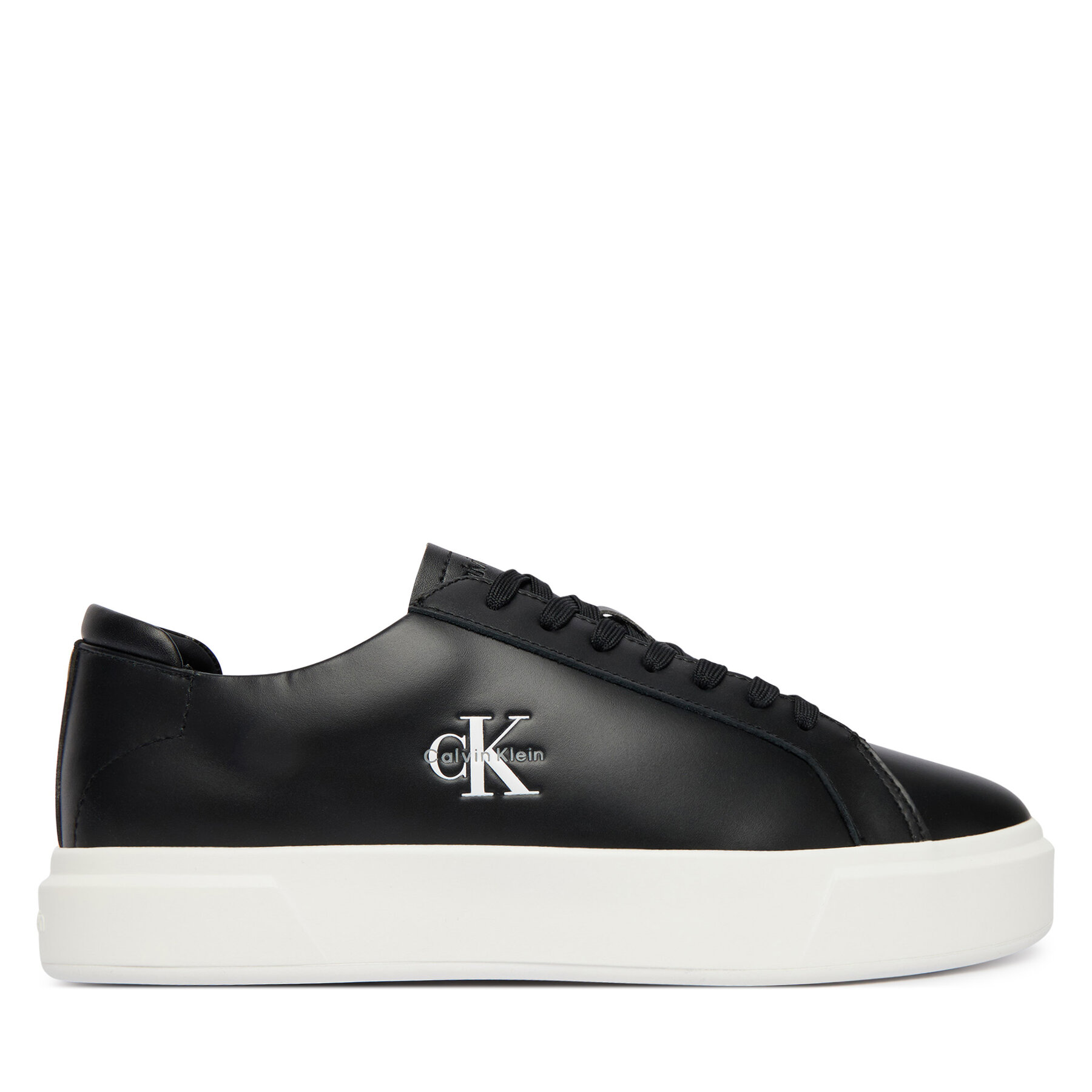 Sportcipők Calvin Klein Basket Cupsole Laceup Lth Ml YM0YM01460 Fekete