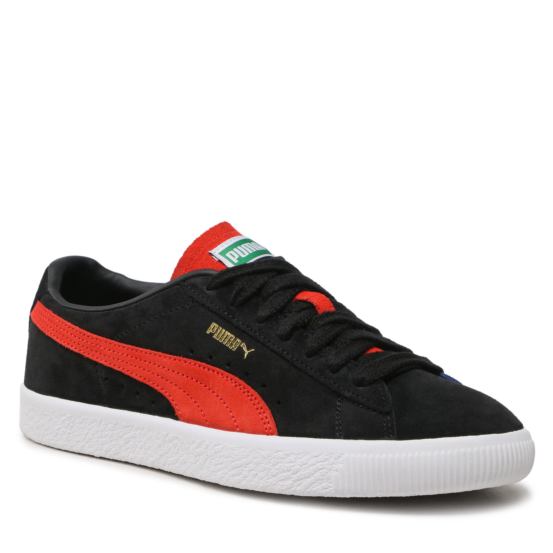 Sneakers Puma Suede VTG Teams 386581 02 Pblk/Burnt Red/Blazing Blue 386581 imagine noua