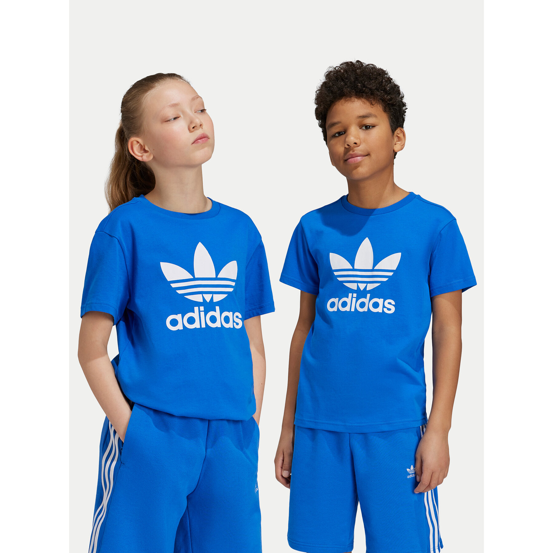 adidas Póló adicolor Trefoil IY7425 Kék Regular Fit