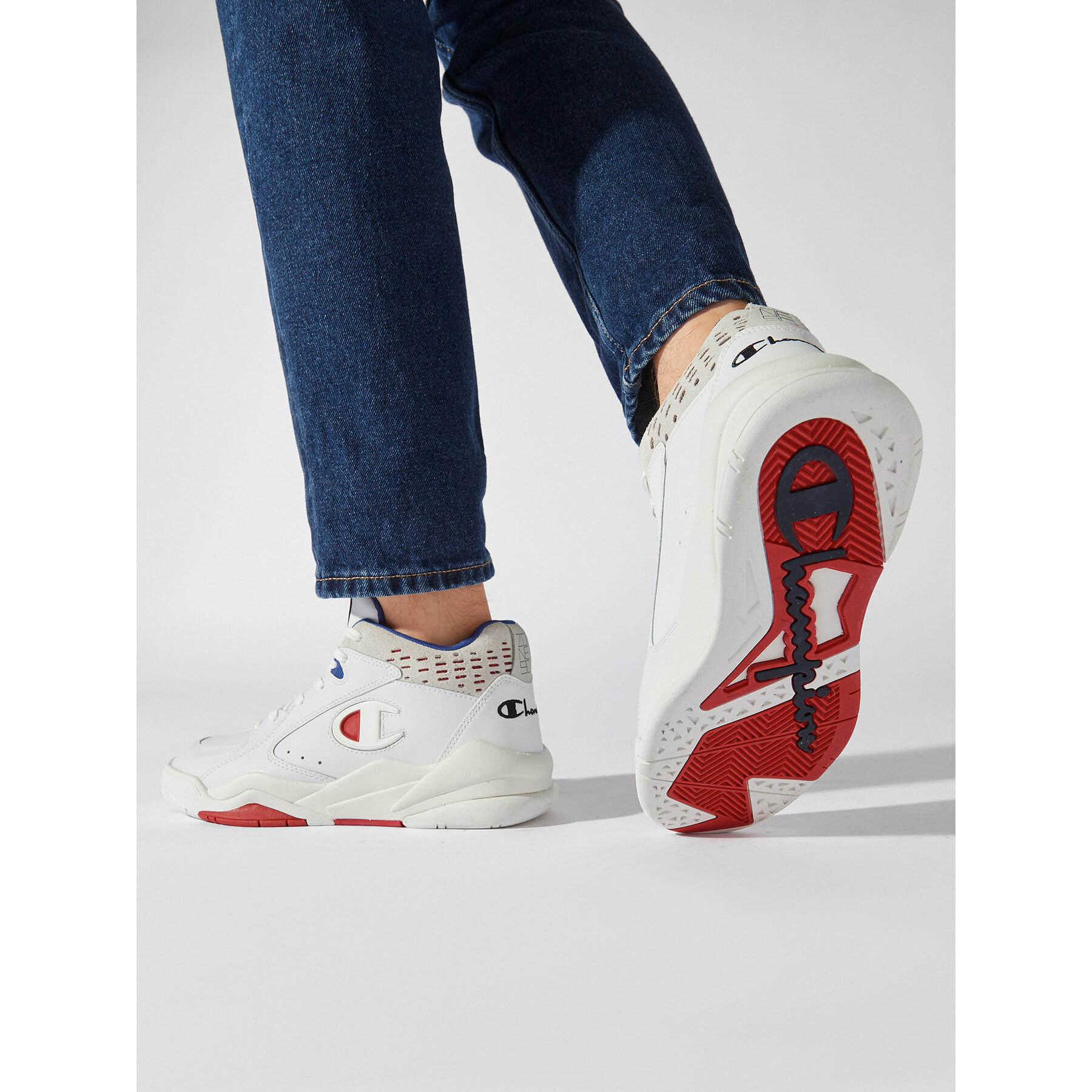 Sneakersy Champion S21876-WW007 Biela