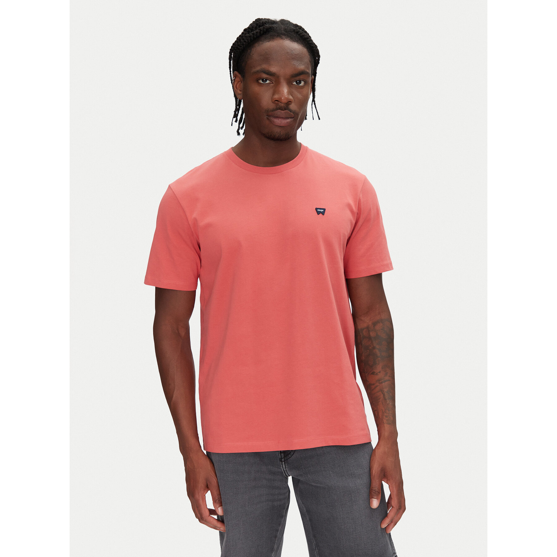 Wrangler T-Shirt Sign Off 112362687 Κόκκινο Regular Fit