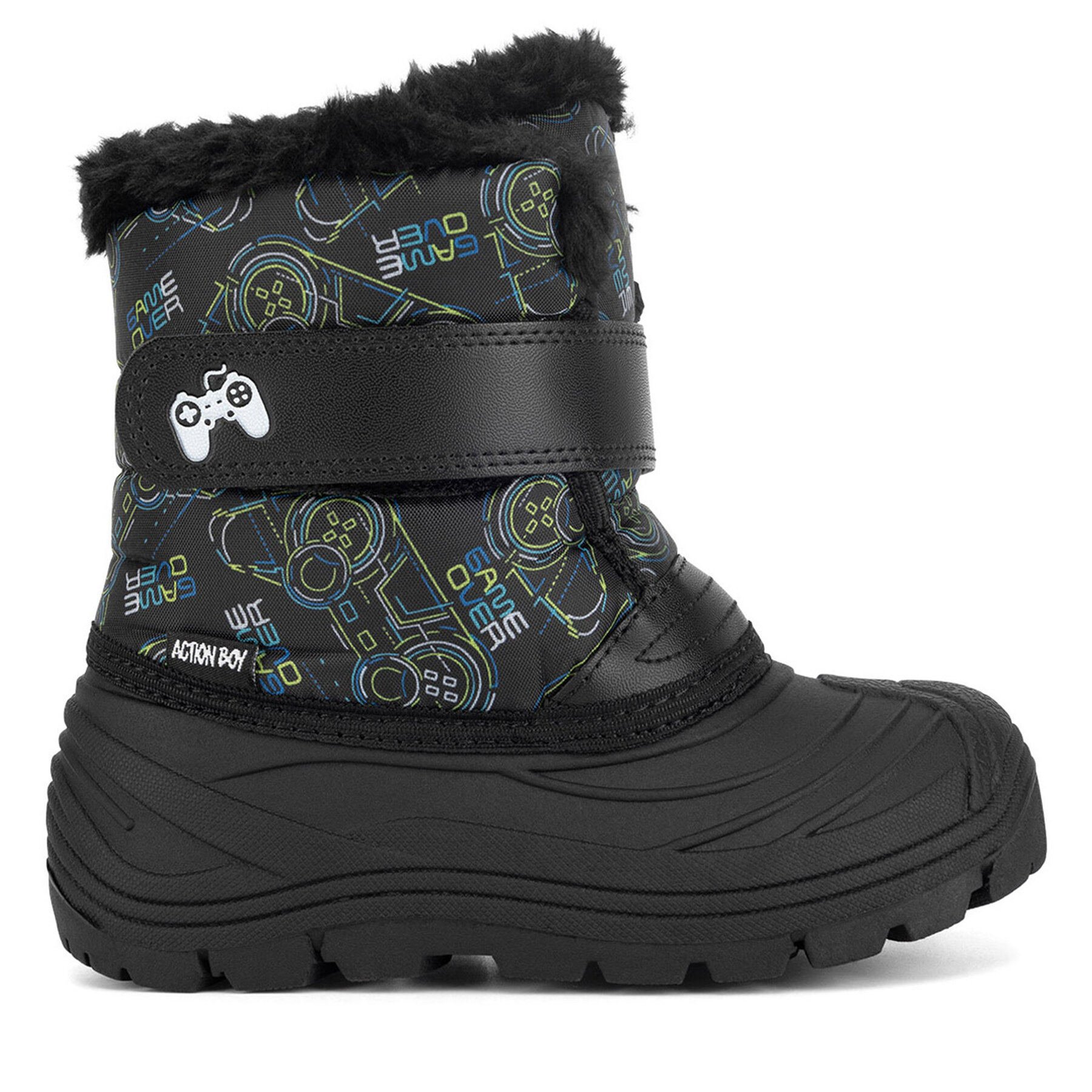Cizme de zăpadă Action Boy P140224K Negru