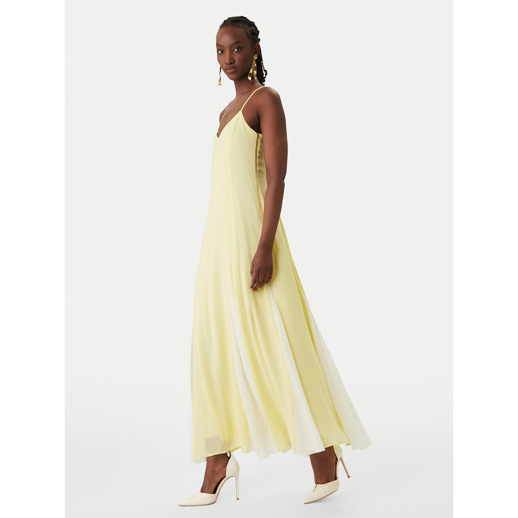 Vero Moda Sommerkleid Raelynn 10348442 Gelb Regular Fit