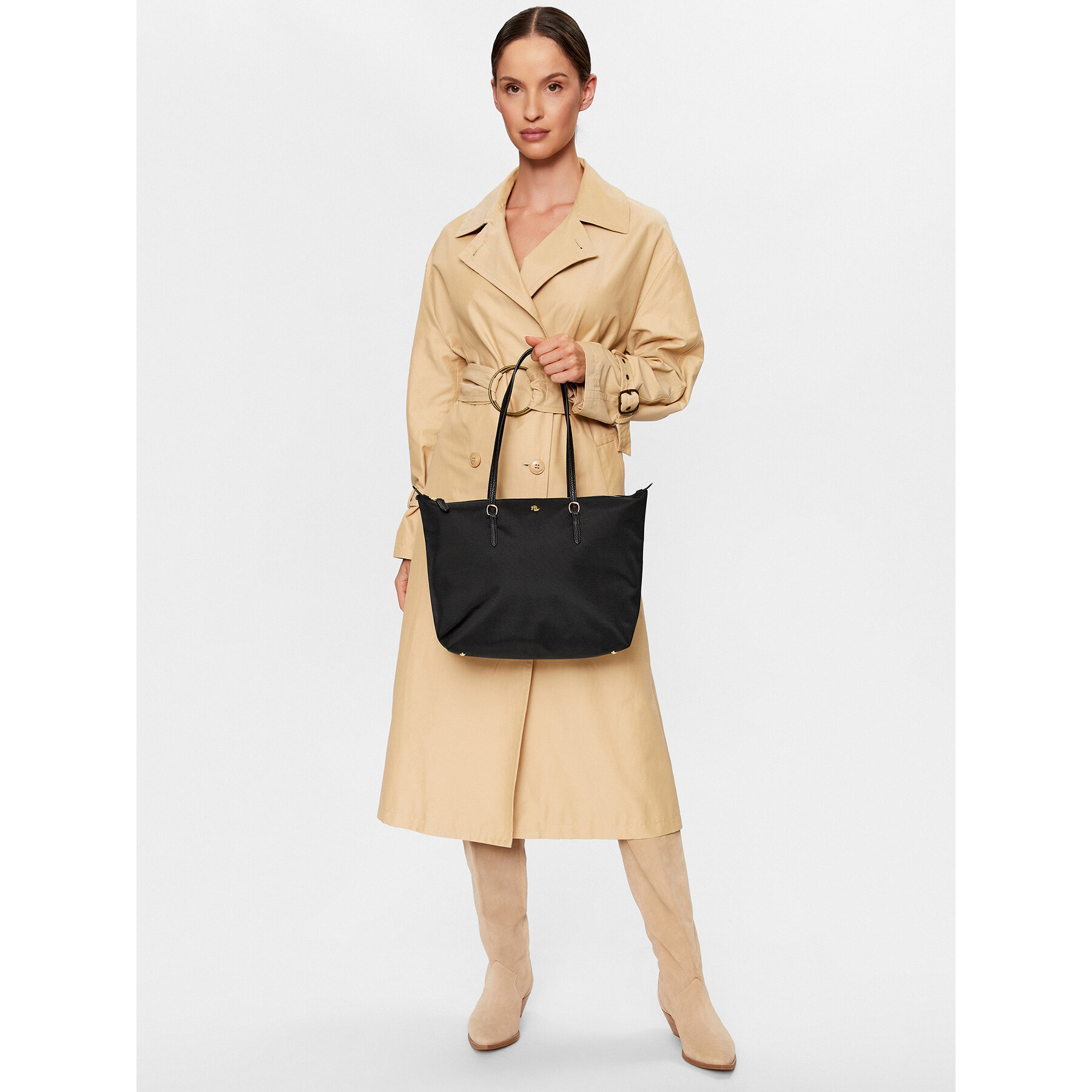 Torbica Lauren Ralph Lauren 431916737002 Crna