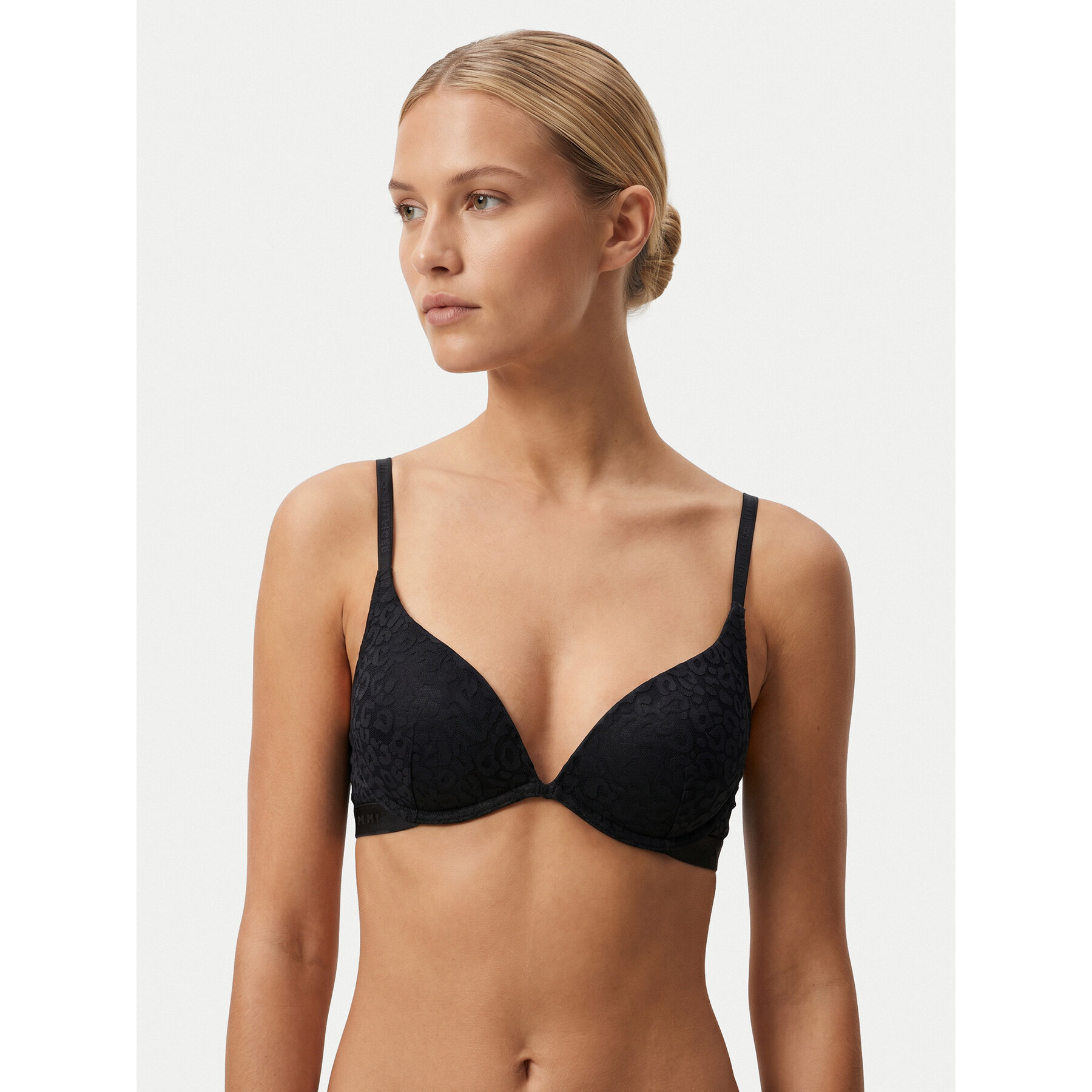 Tommy Hilfiger Push-up-BH UW0UW06347 Schwarz