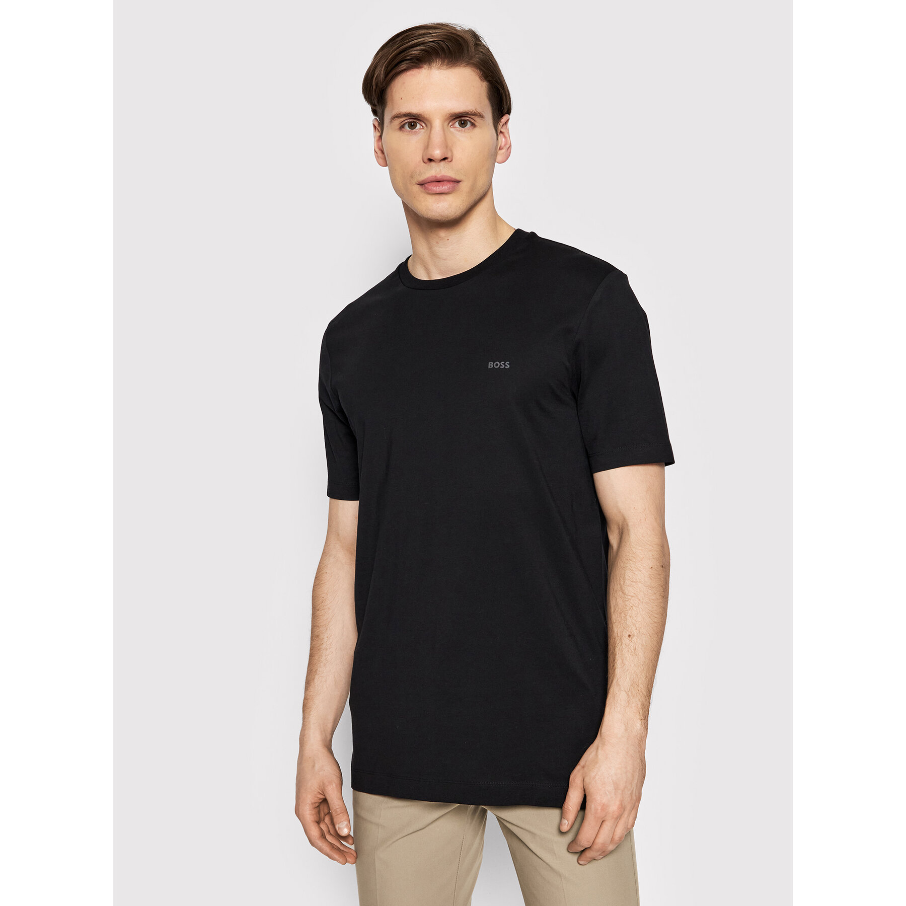 Boss Póló Thompson 01 50468347 Fekete Regular Fit