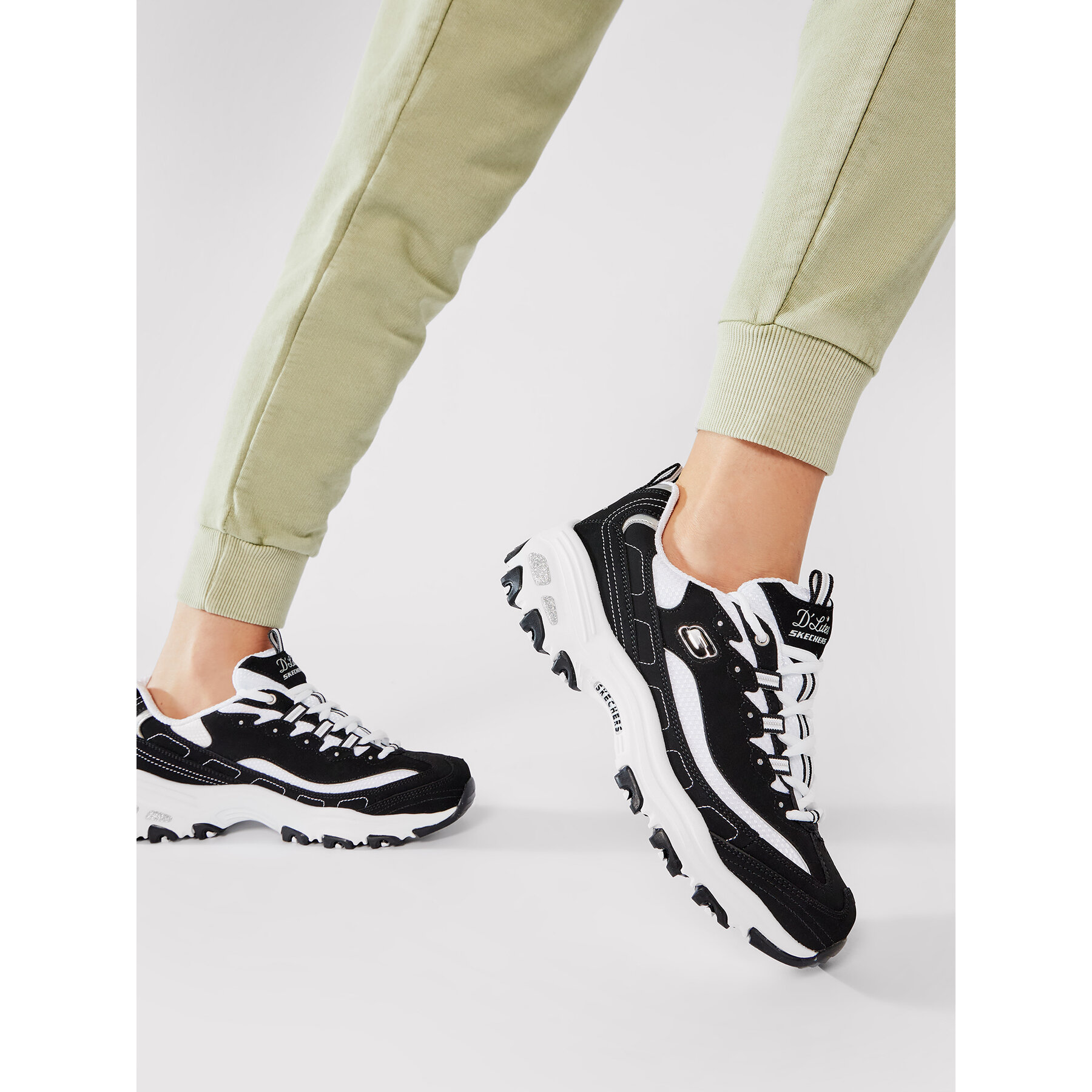 Sneakers Skechers D'lites Biggest Fan 11930/BKW Negru