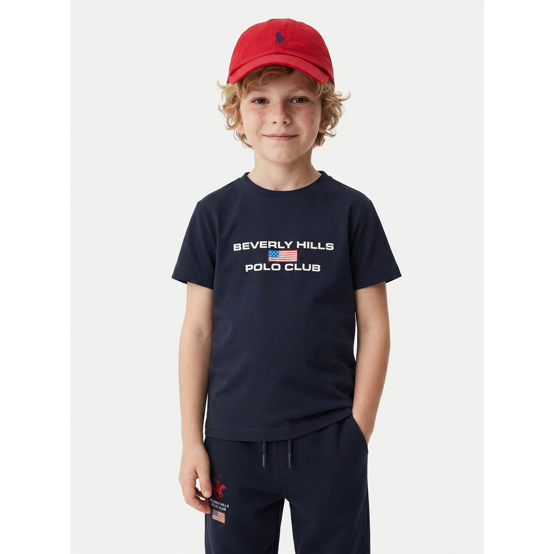 Beverly Hills Polo Club T-shirt P-SS26B-TS0132 Tamnoplava Regular Fit