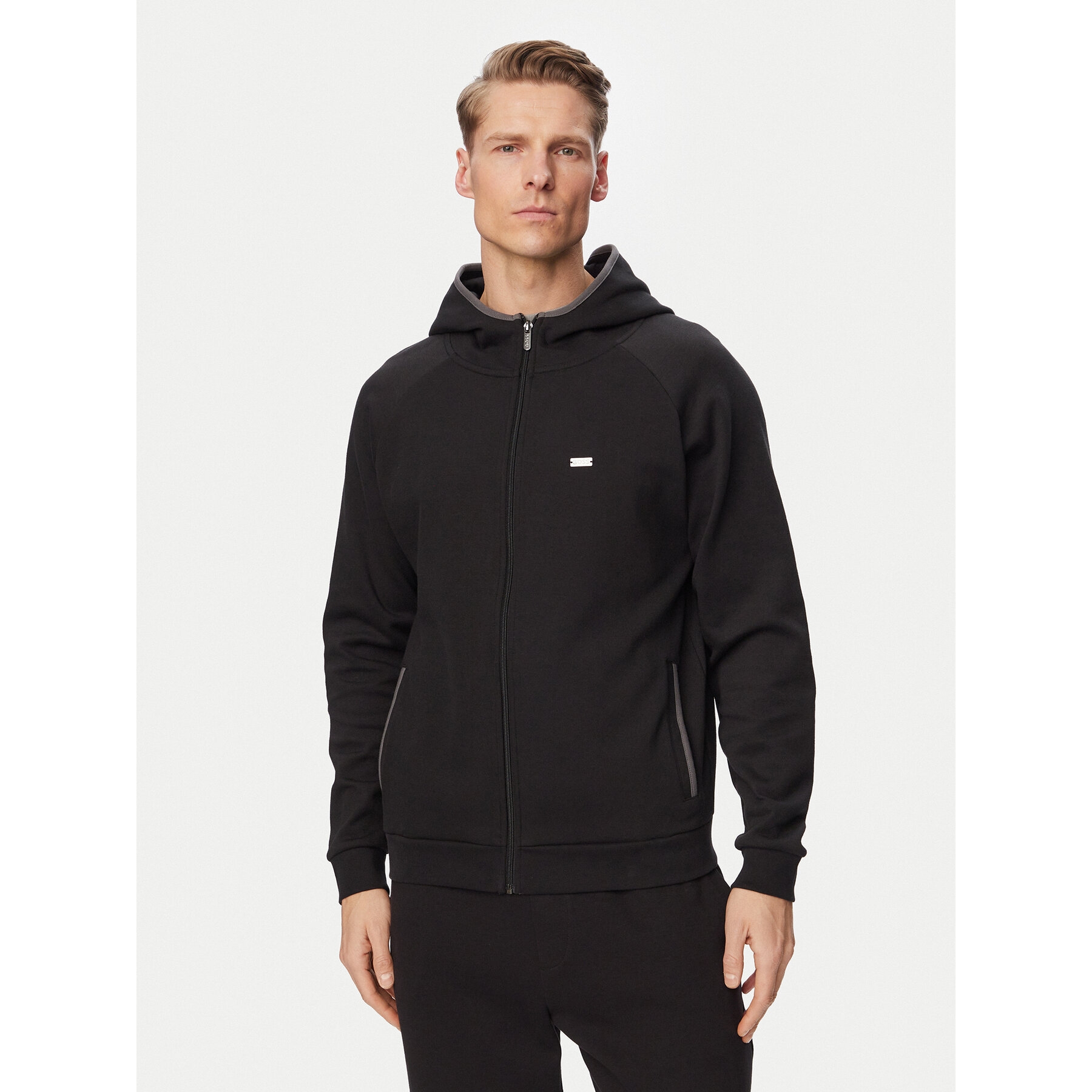 BOSS Sweatshirt Sense 50557206 Schwarz Regular Fit