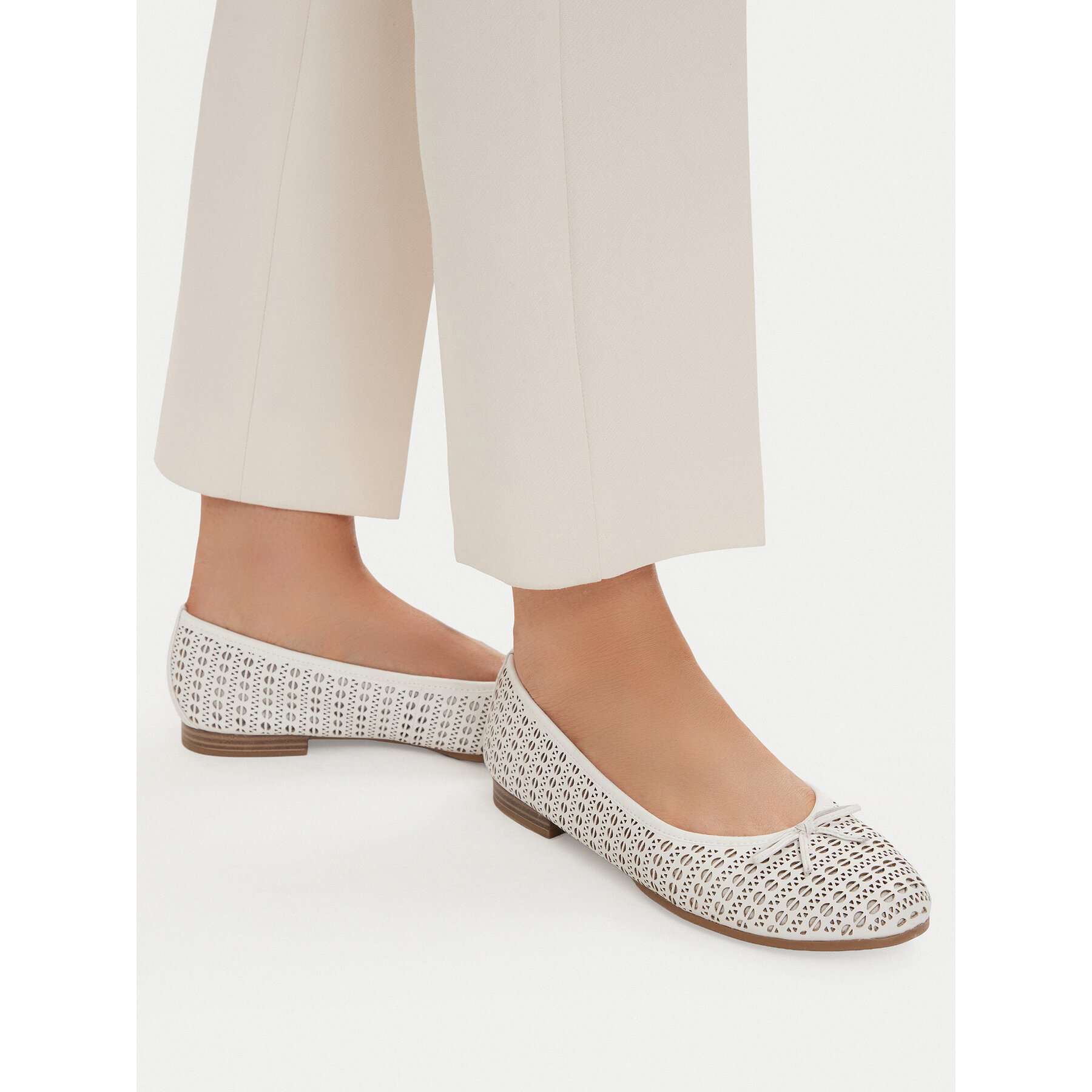 Baleríny Tamaris 1-22116-41 Biela