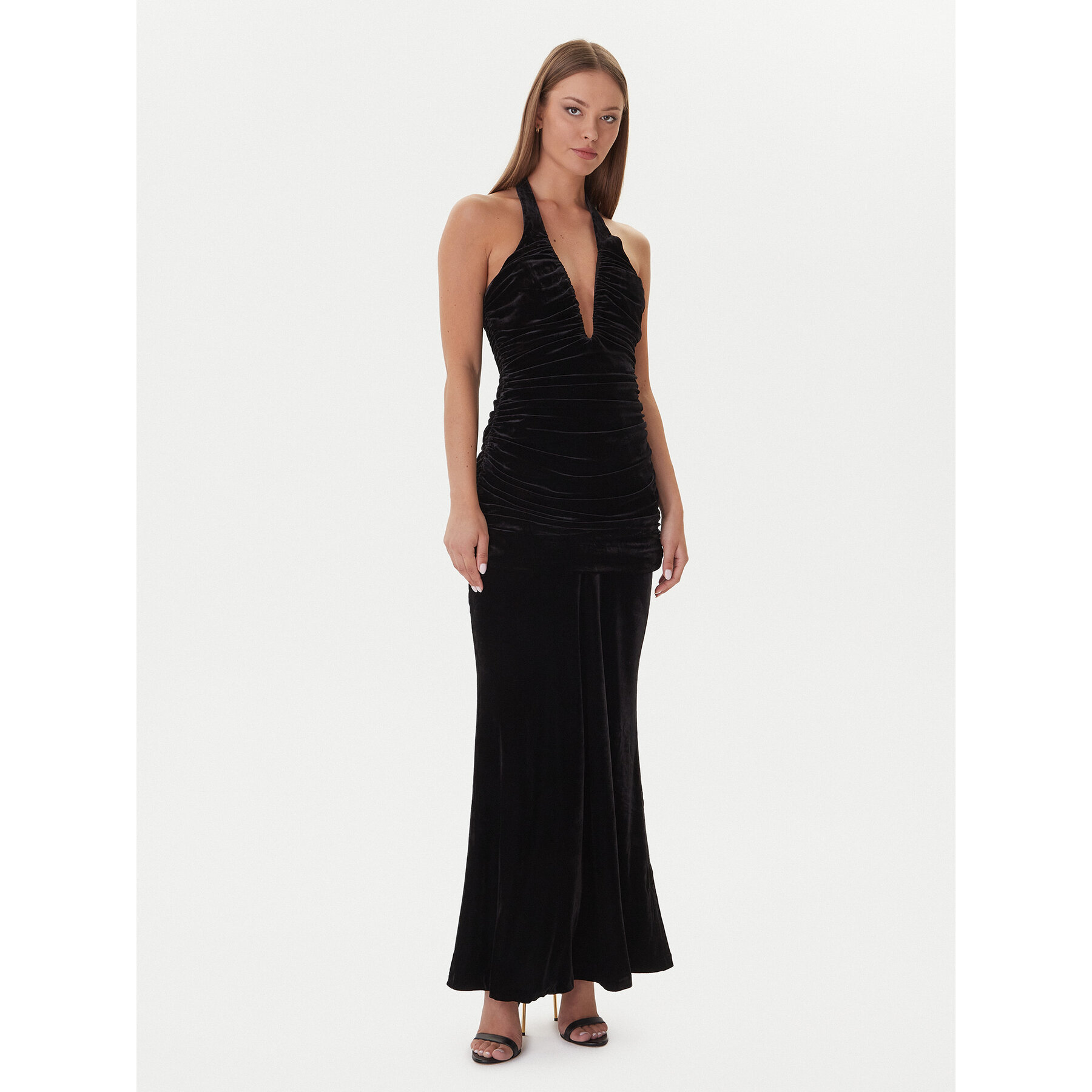 Bardot Abendkleid Elvira Halter 60117DB Schwarz Regular Fit
