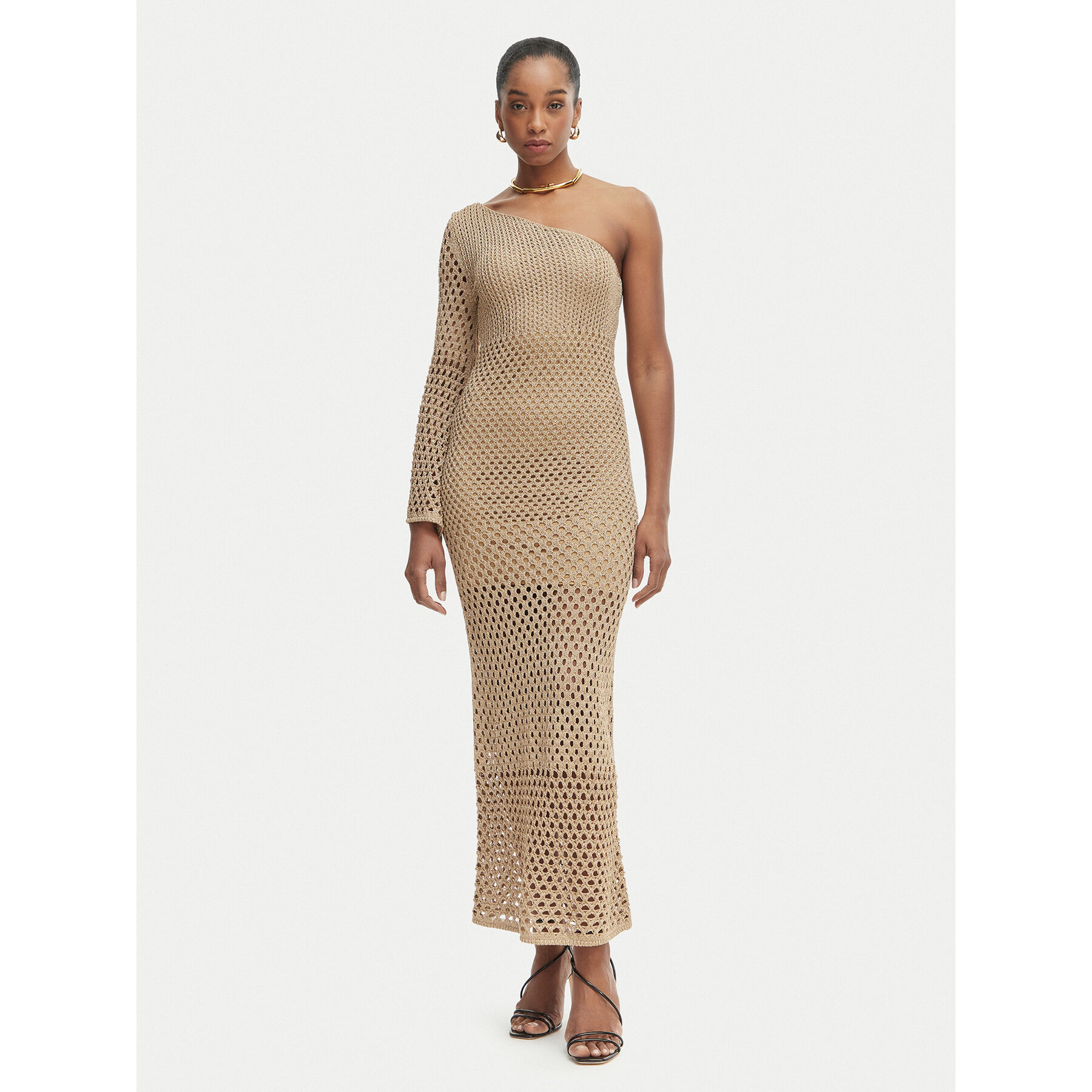 Simona Corsellini Strandkleid P26CPABO0101 Hellbeige Regular Fit