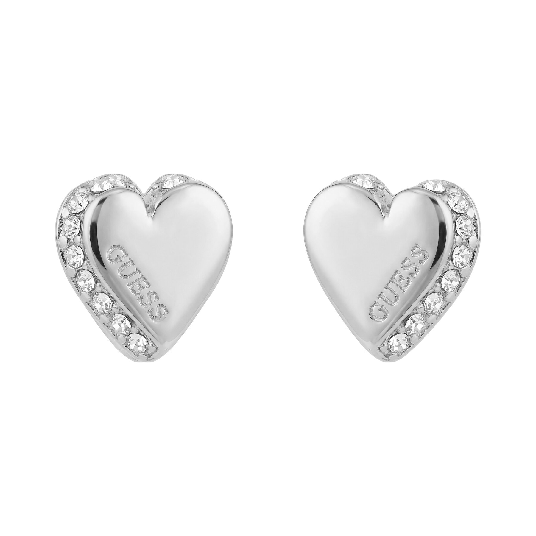 Σκουλαρίκια Guess JUBE06 092JW Ασημί