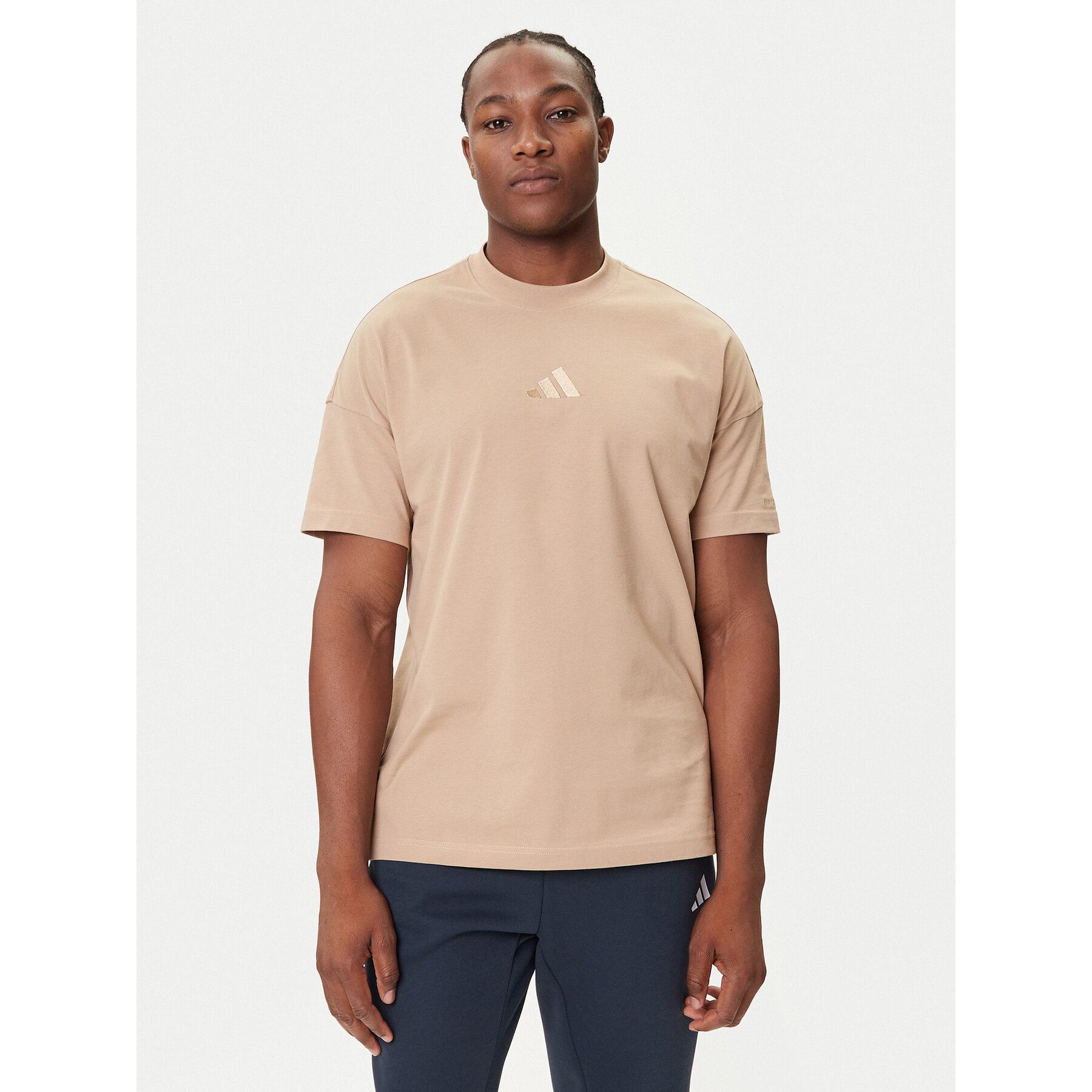 adidas T-Shirt ALL SZN JX5083 Μπεζ Loose Fit