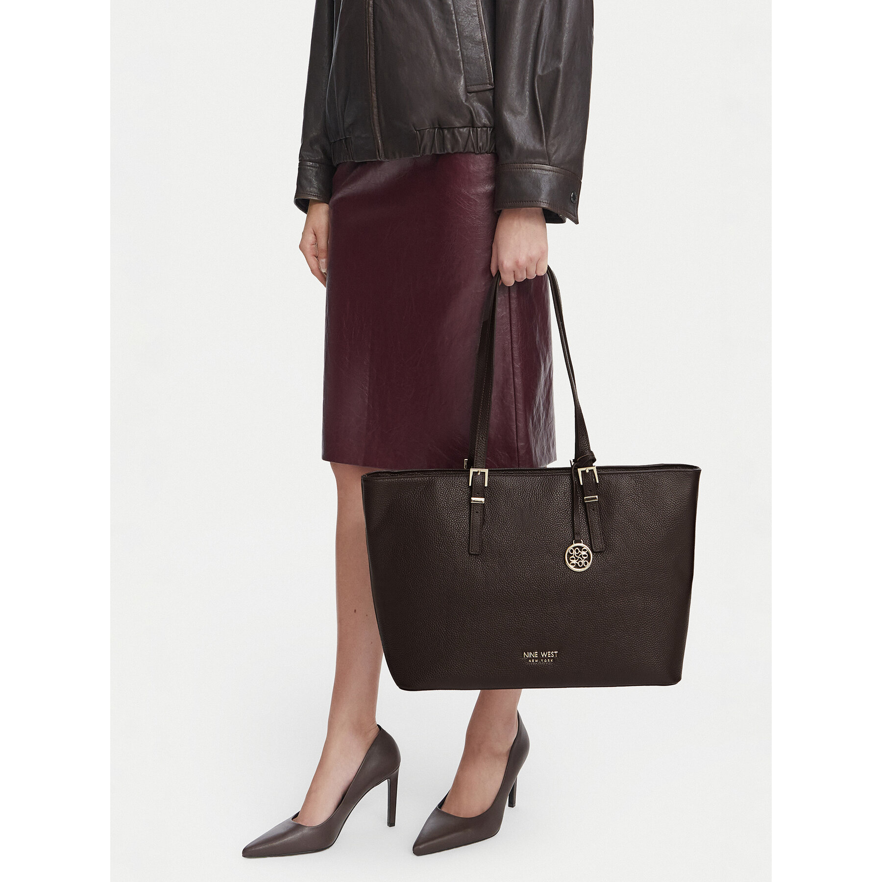 Geantă Nine West EO-QUIET ELEGANCE-LDA9895 Maro închis