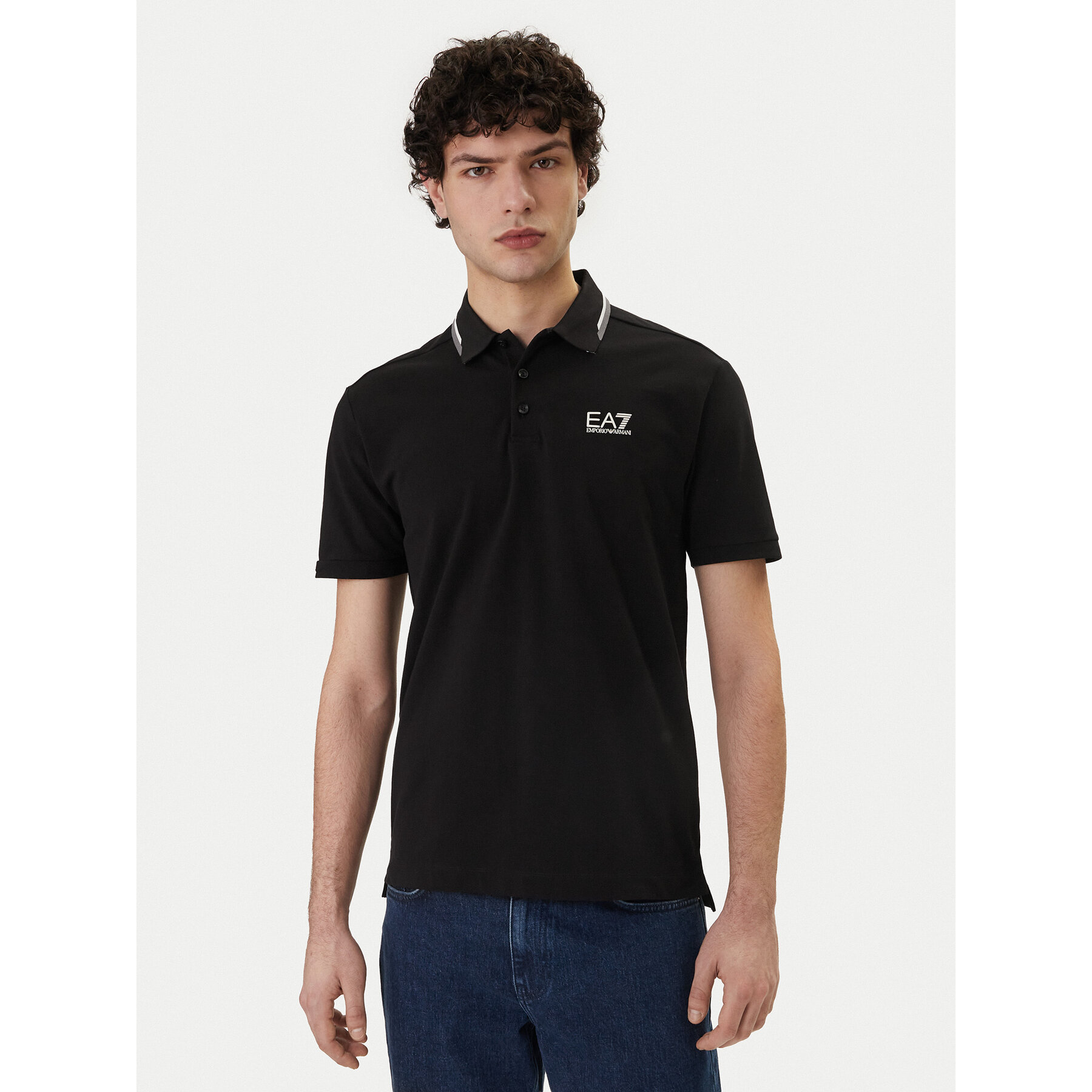 EA7 Emporio Armani Poloshirt 7M001604 AF13511 UC001 Schwarz Regular Fit