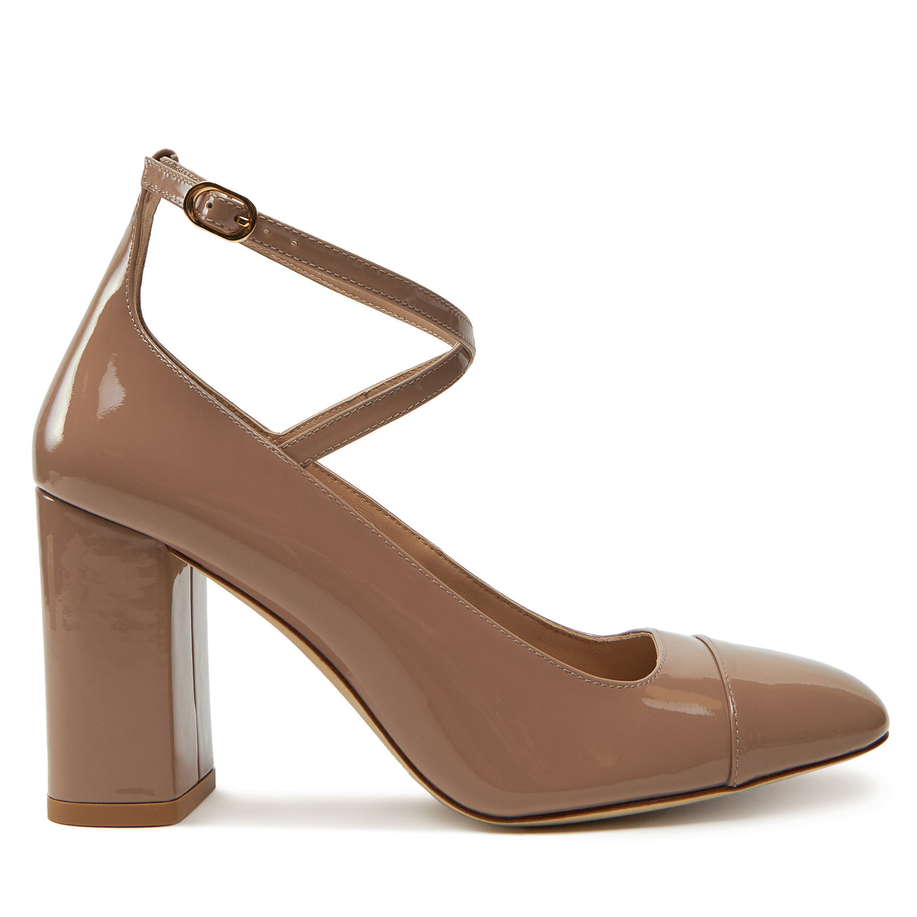 Damen Pumps Stuart Weitzman, Schuhgröße 36, Beige, Eden Strap 85 SK086