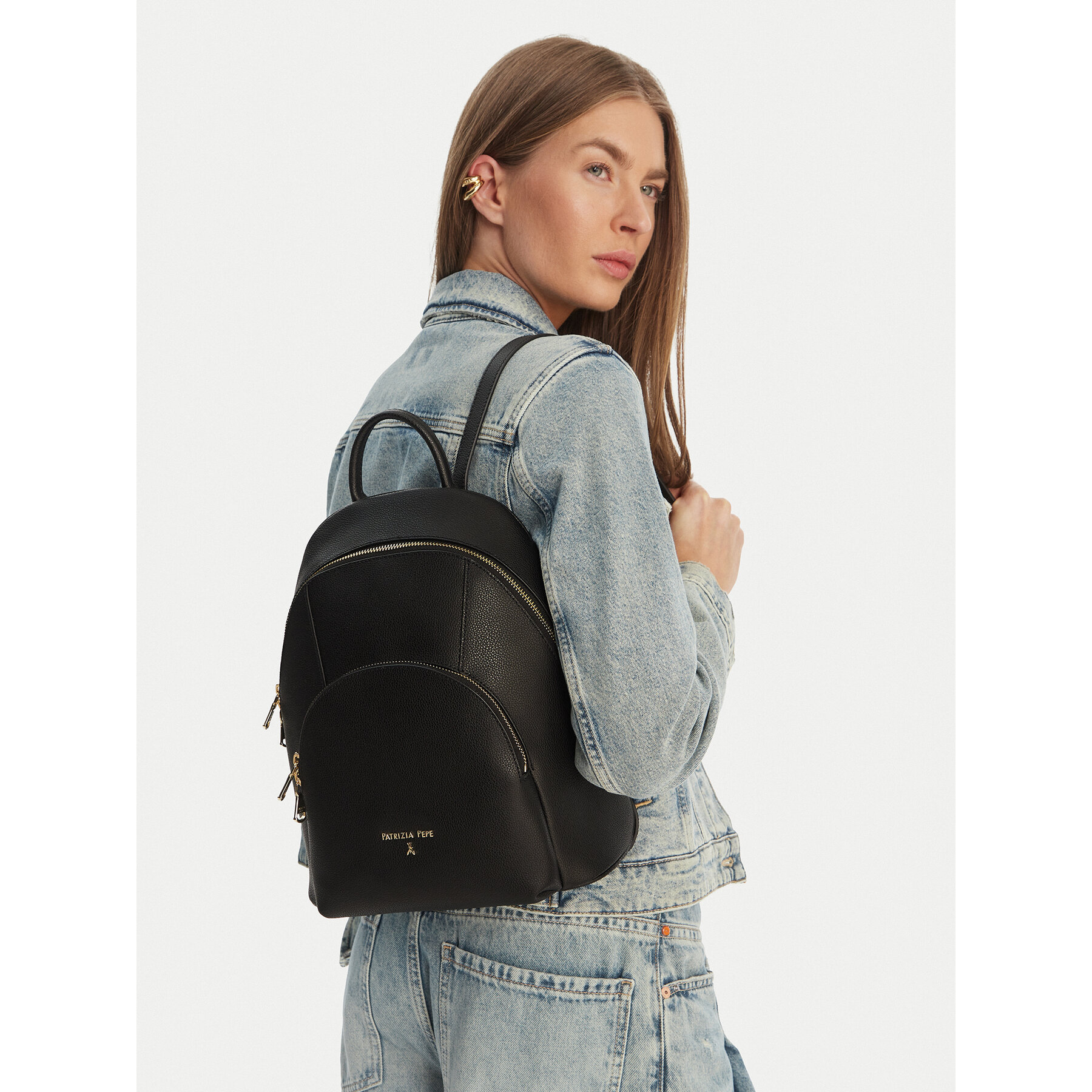 Ruksak Patrizia Pepe 8B0325/L001-K103 Čierna