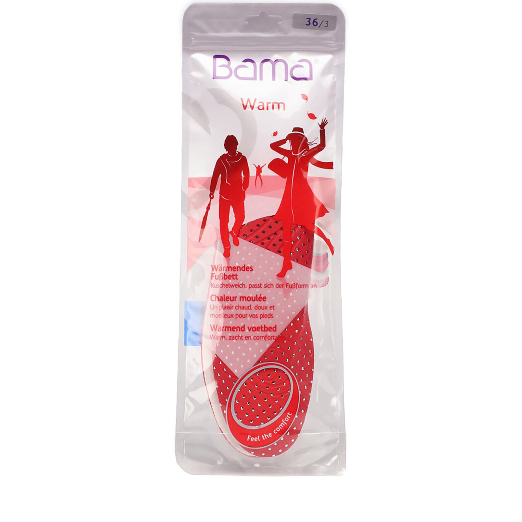 Solette Bama Warm Footbed 46 Bianco, Taglia 46, taglia : 46