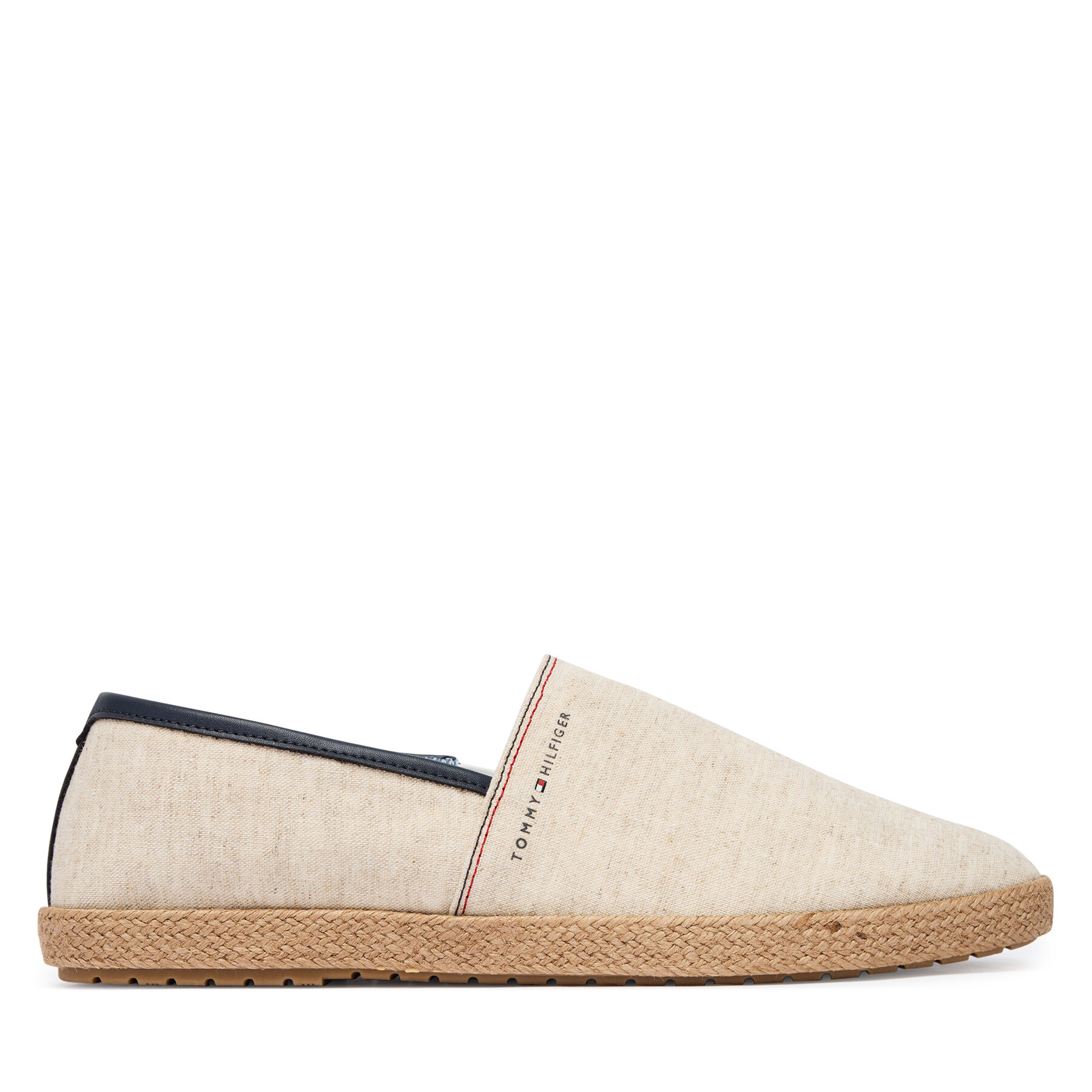 Espadrile Tommy Hilfiger Hilfiger Chambray Espadrille FM0FM05793 Écru